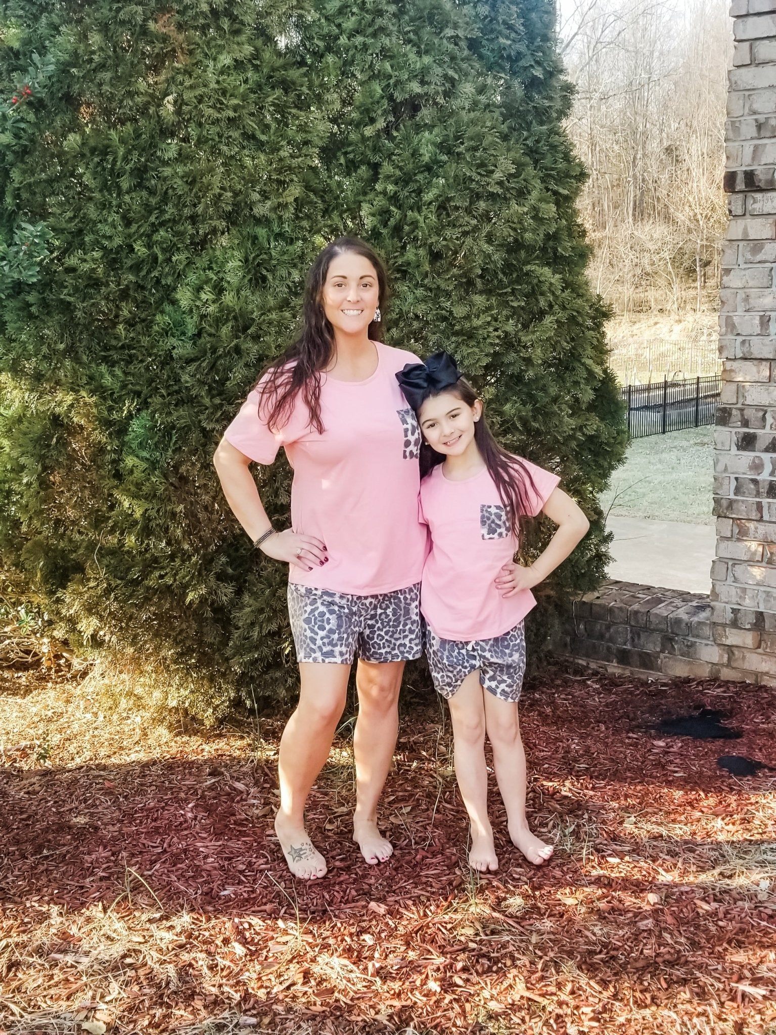 Mom & Me Pink Leopard Loungewear Set - Image 4