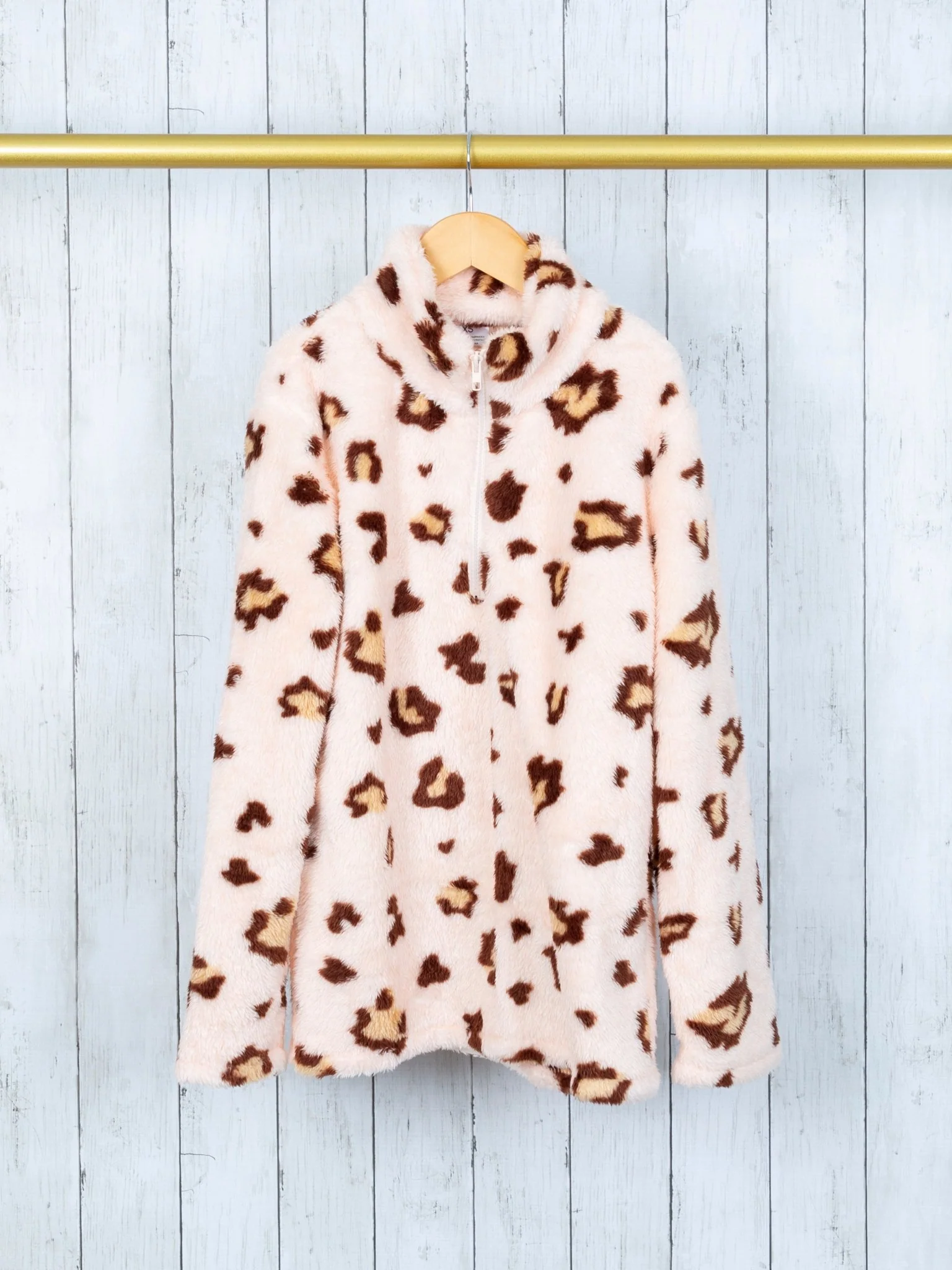 Mom & Me Pink Leopard Sherpa - Image 3