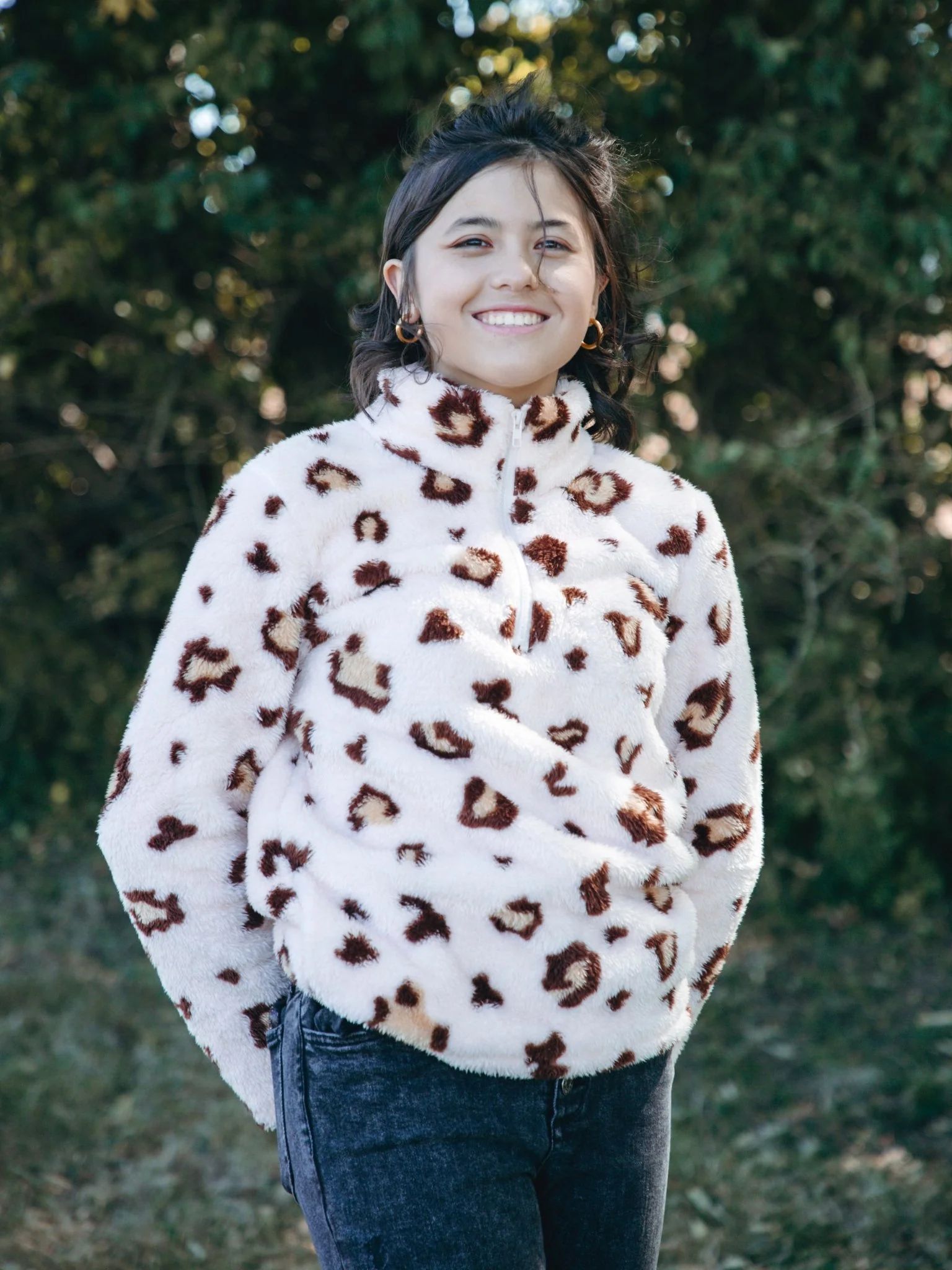 Mom & Me Pink Leopard Sherpa - Image 5