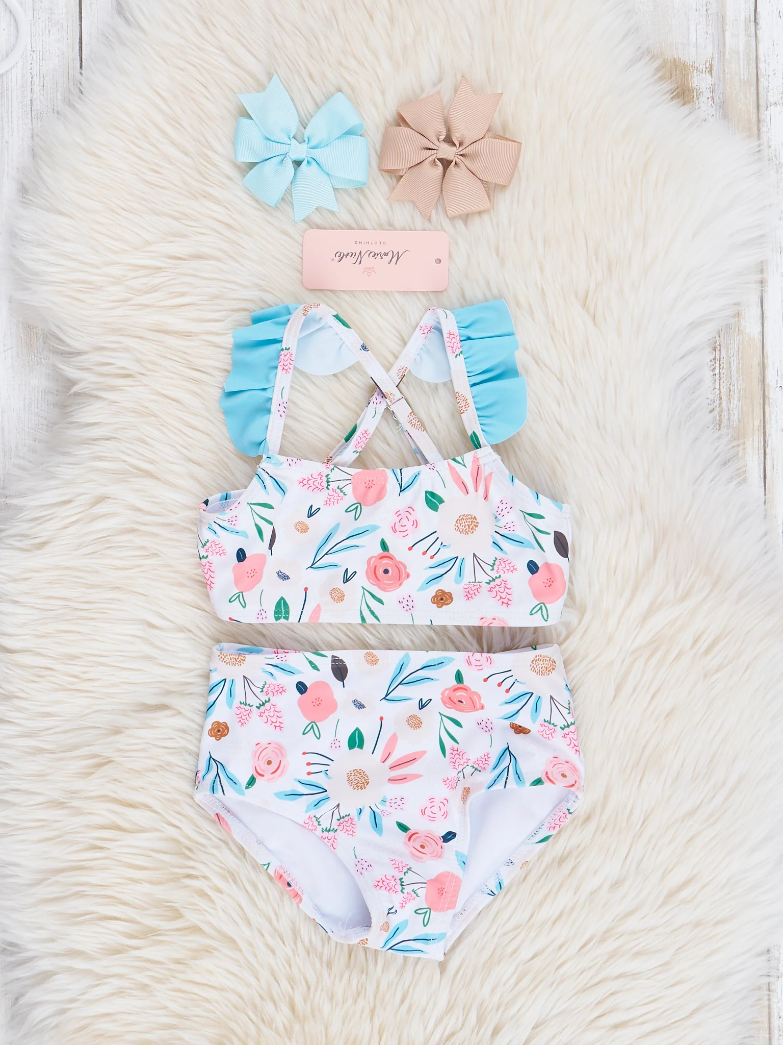Mom & Me Pretty Primrose Ruffle Swimsuit - Image 2