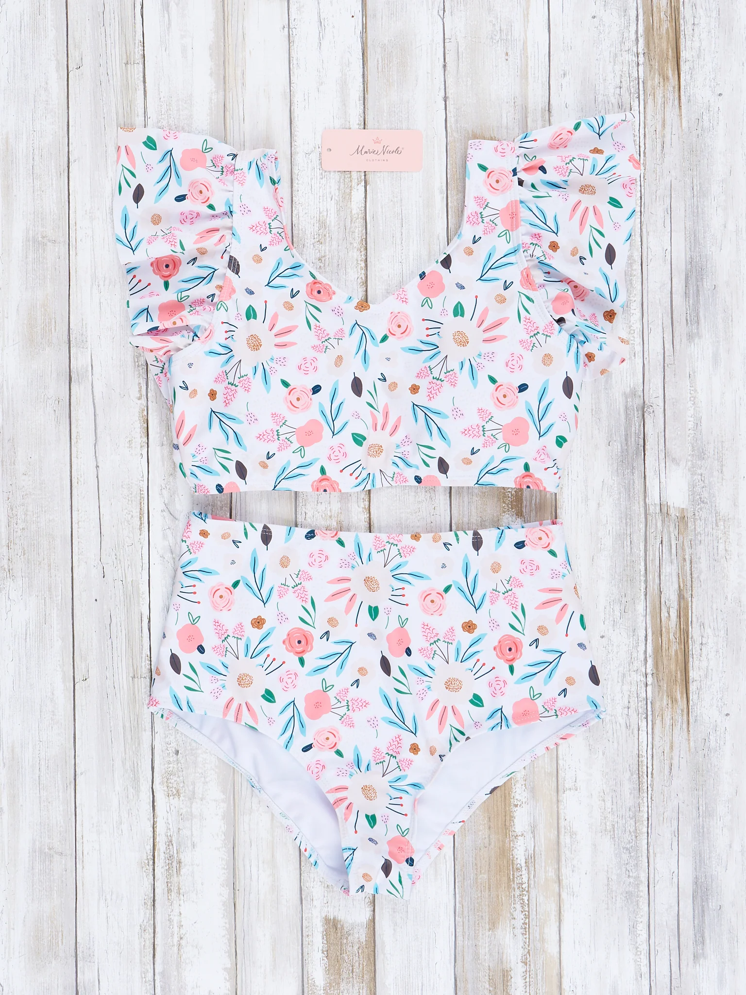 Mom & Me Pretty Primrose Ruffle Swimsuit - Image 3
