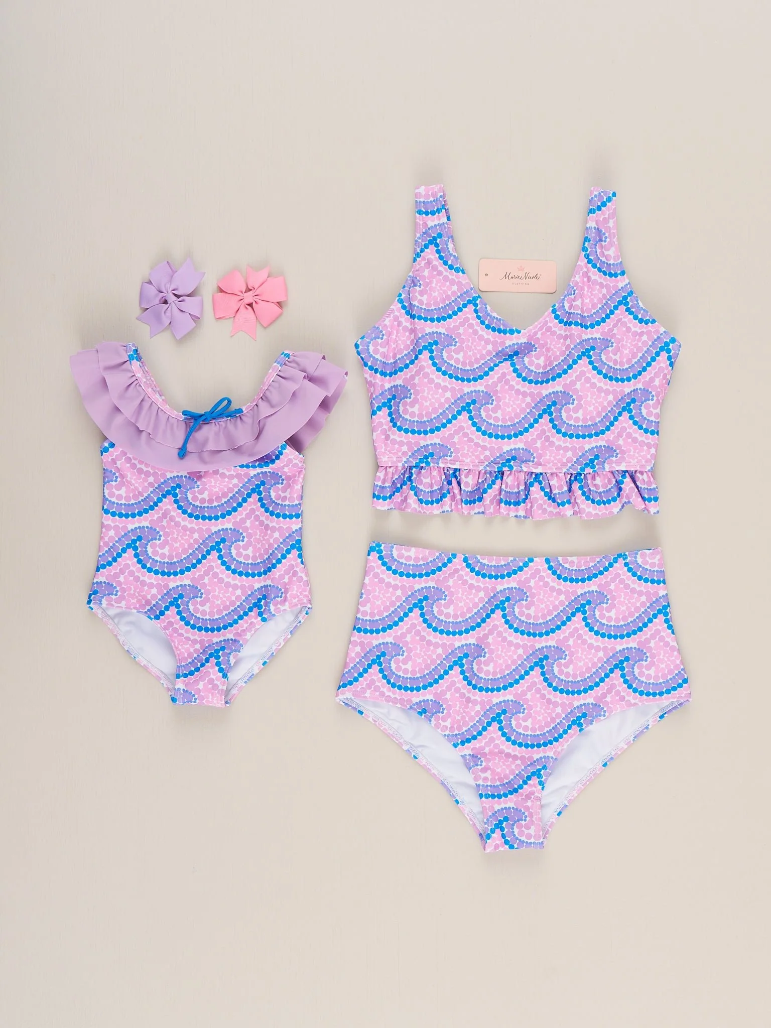 Mom & Me Ruffle Wave Swimsuit