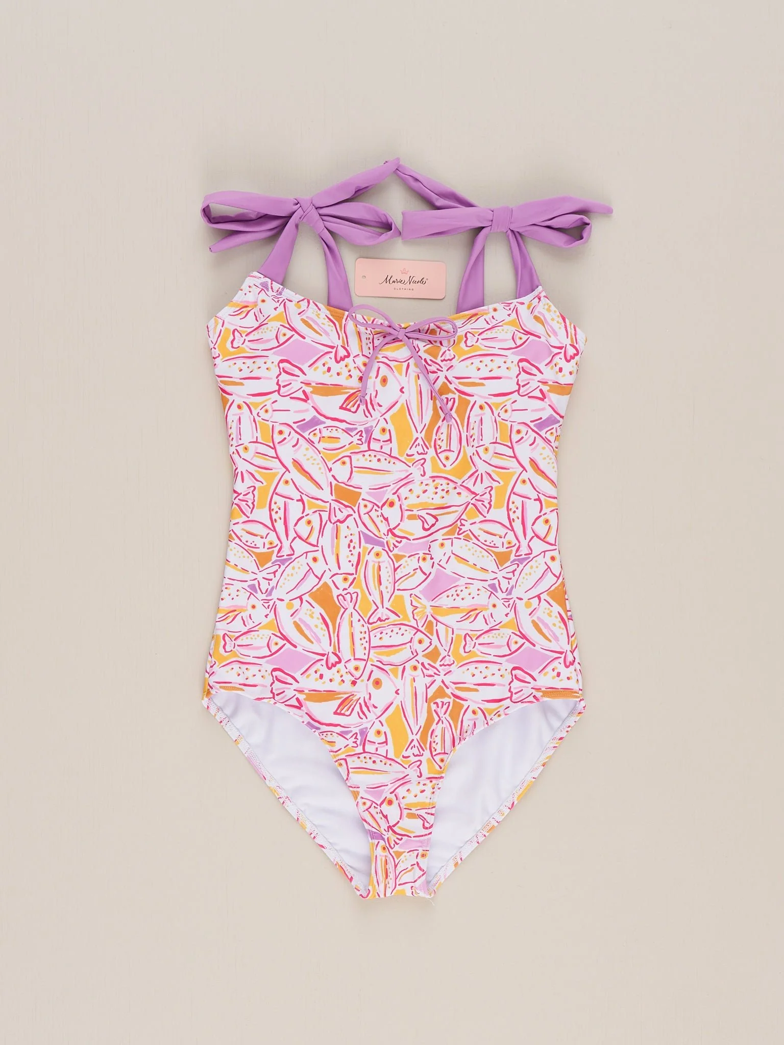 Mom & Me Splish Splash Fish Ruffle Swimsuit - Image 3