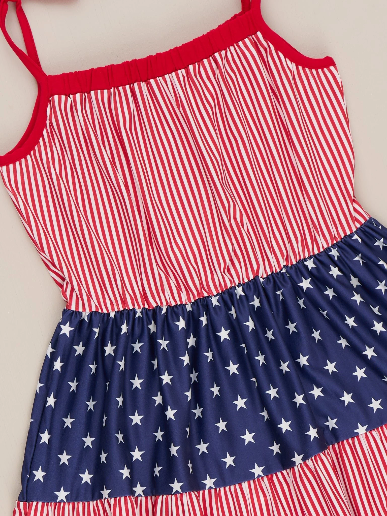 Mom & Me Stars And Stripes Ruffle Dress - Image 2