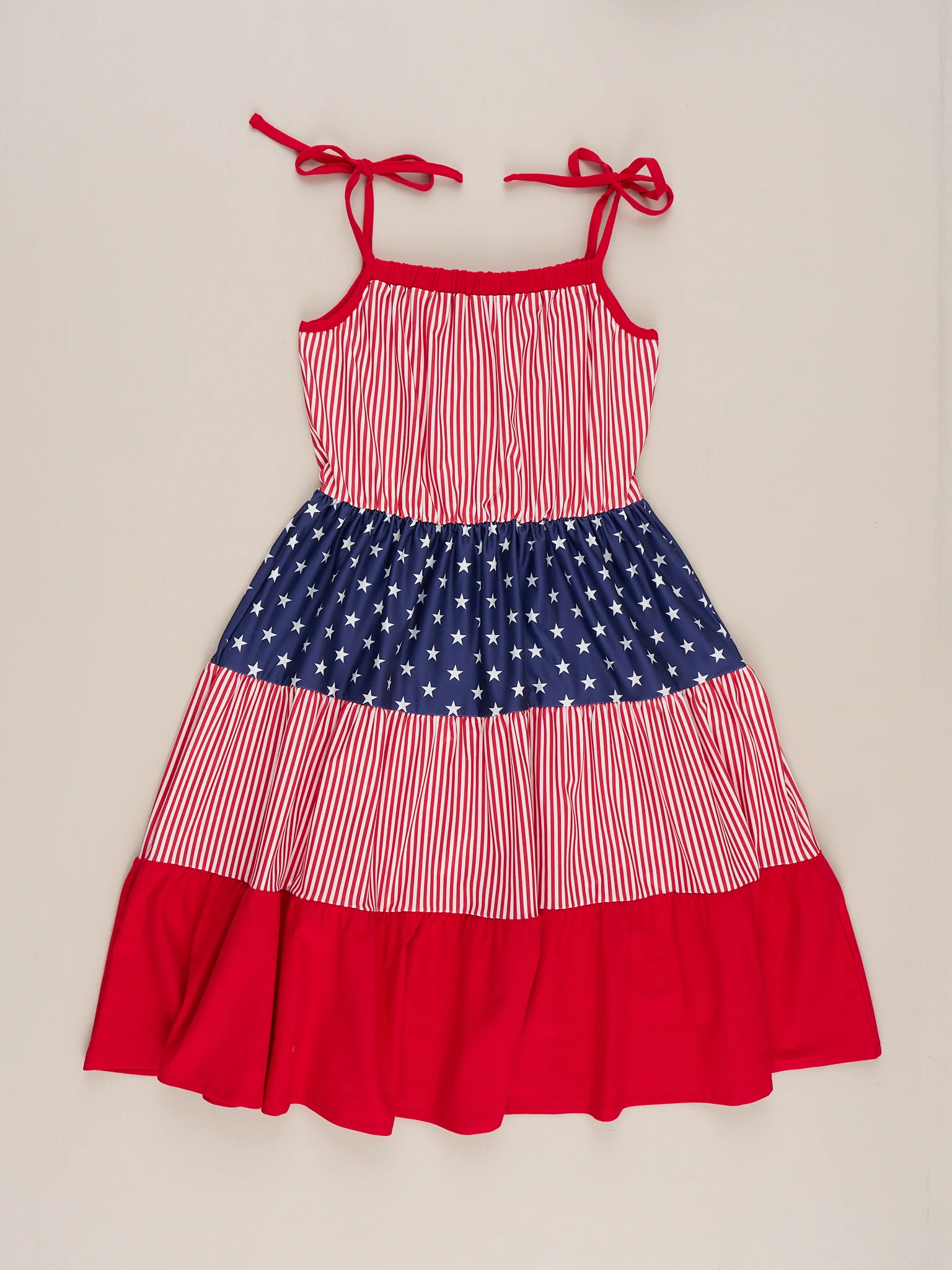 Mom & Me Stars And Stripes Ruffle Dress - Image 3