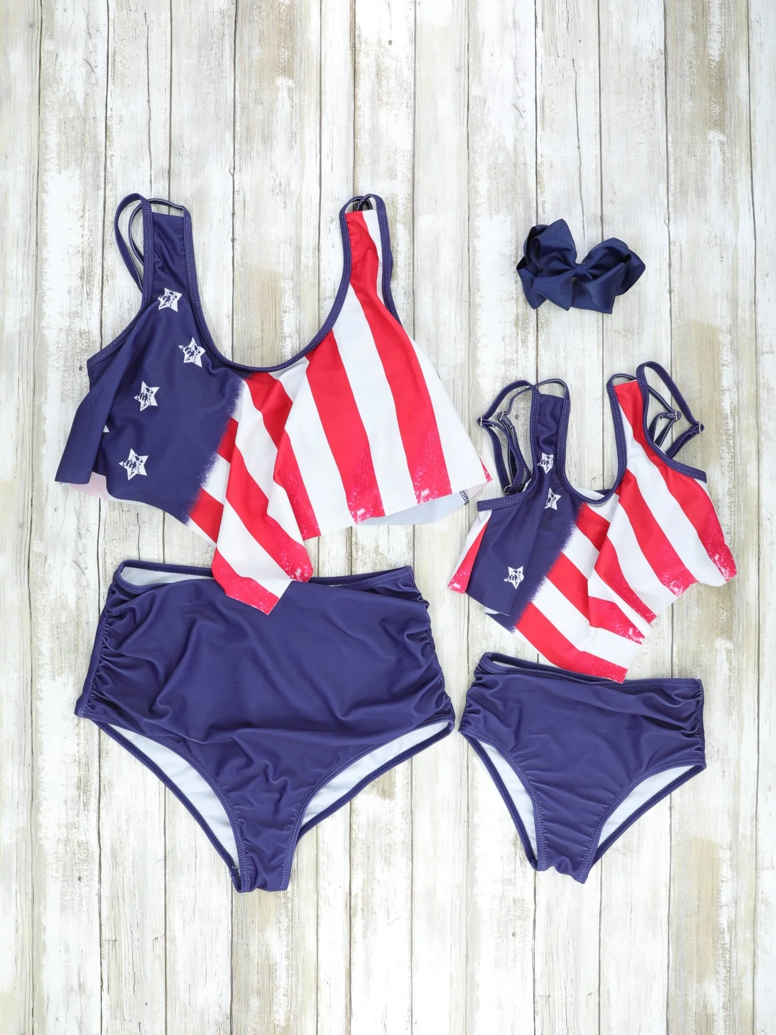 Mom & Me Navy Stars n Stripes Swimsuit