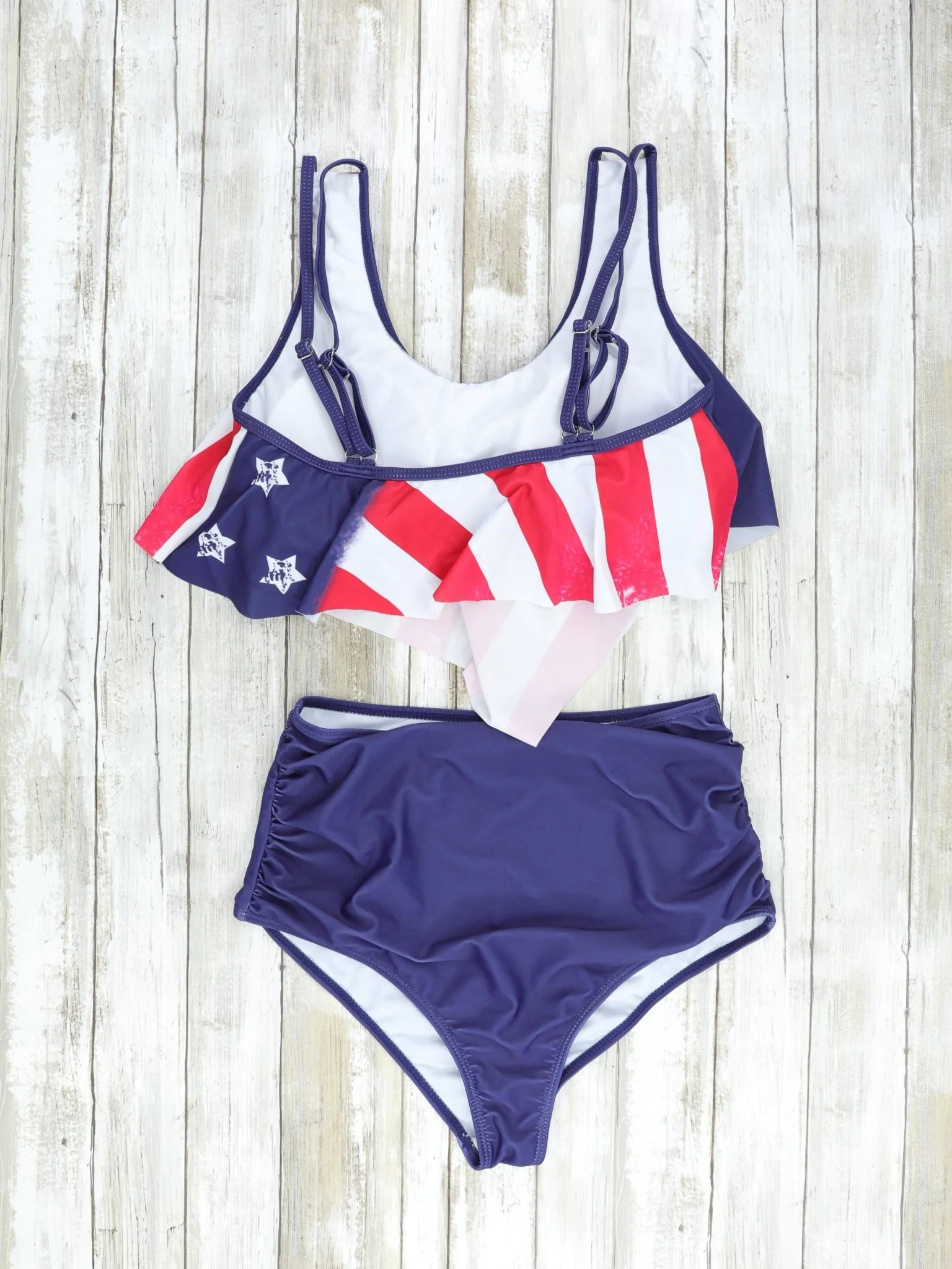 Mom & Me Navy Stars n Stripes Swimsuit - Image 4