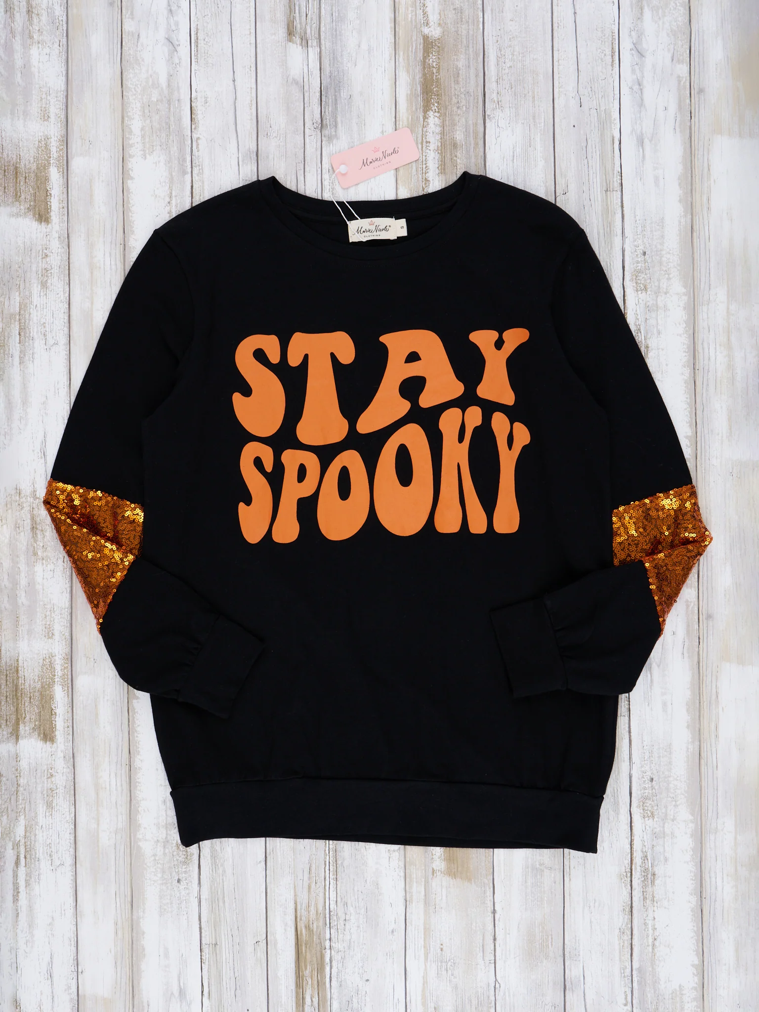 Mom & Me "Stay Spooky" Sequin Shirt - Image 3