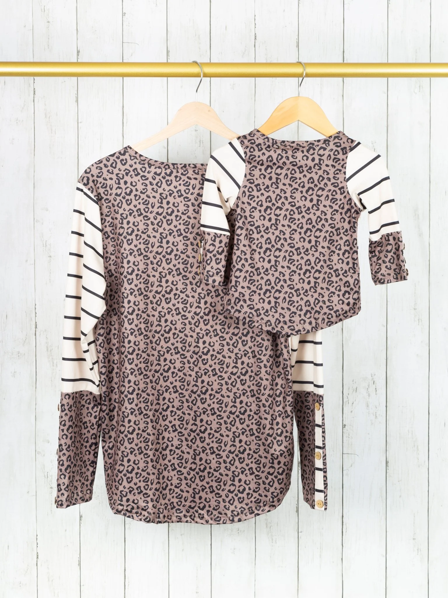 Mom & Me Striped Cheetah Shirt - Image 2