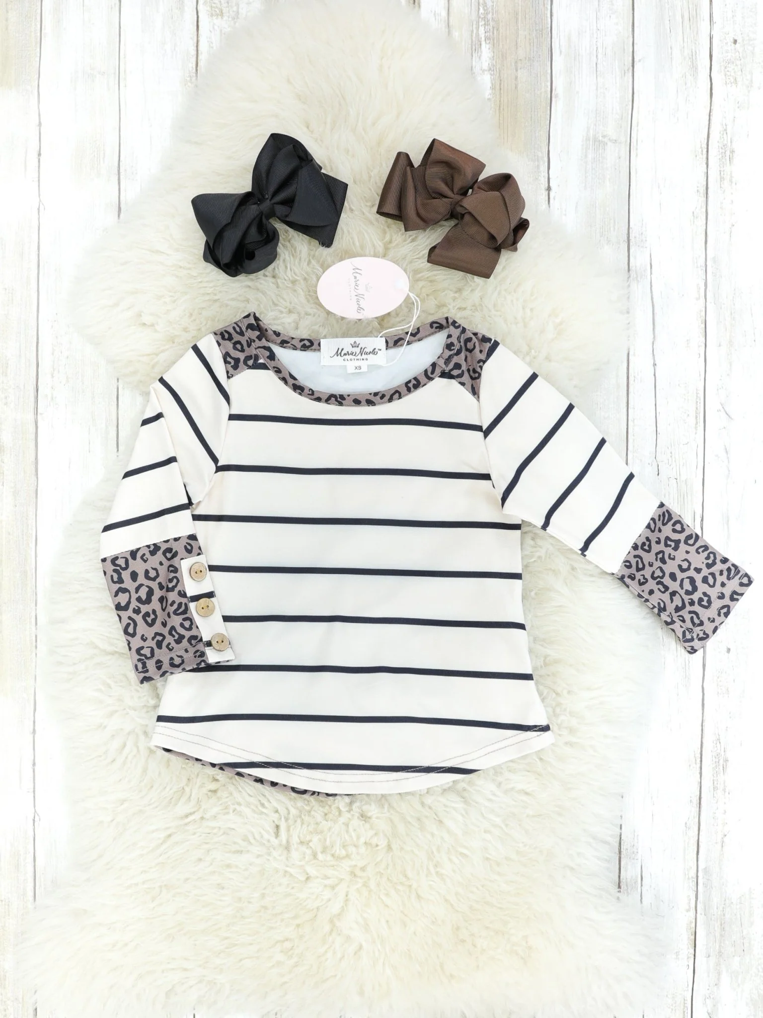 Mom & Me Striped Cheetah Shirt - Image 3