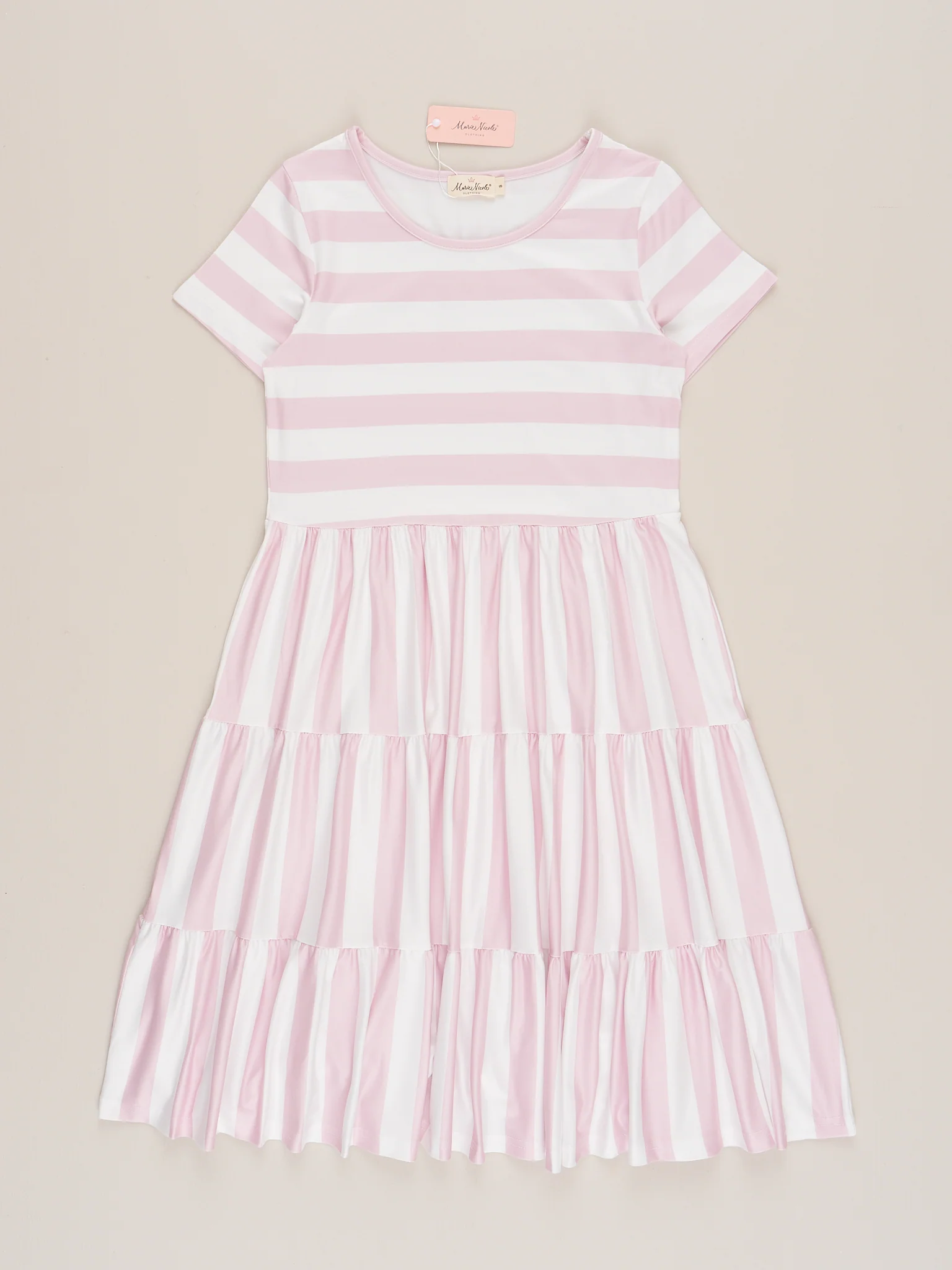 Mom & Me Striped Swing Dress - Mauve - Image 3