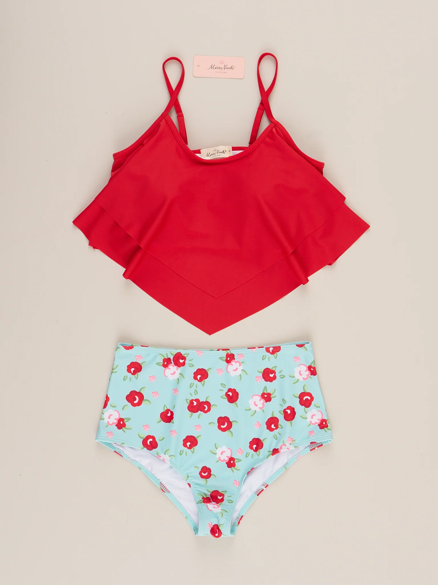 Mom & Me Sweet Poppies Ruffle Swimsuit - Image 2