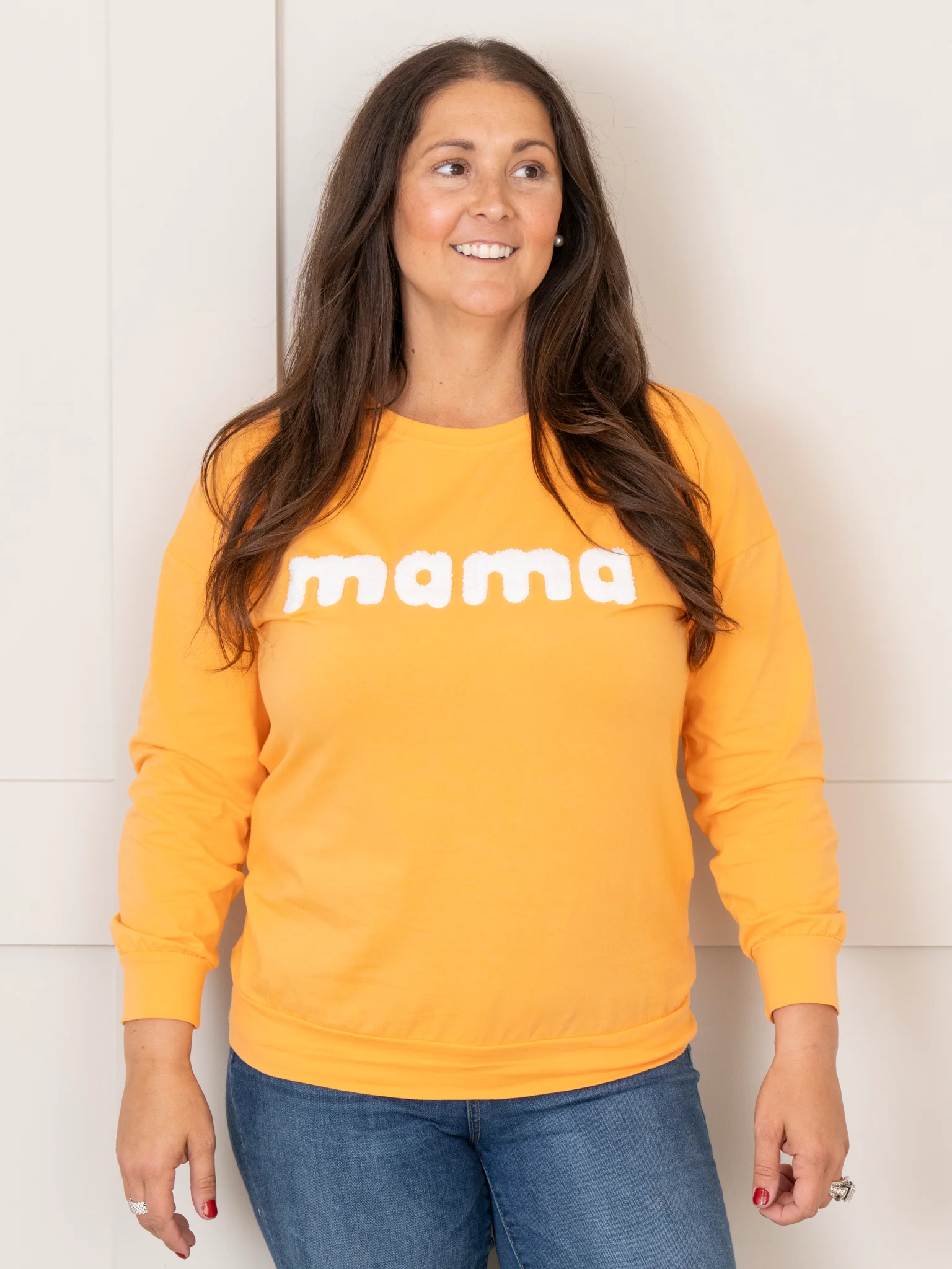 Mom & Me Tangerine "Mama/Mini" Shirt - Image 2