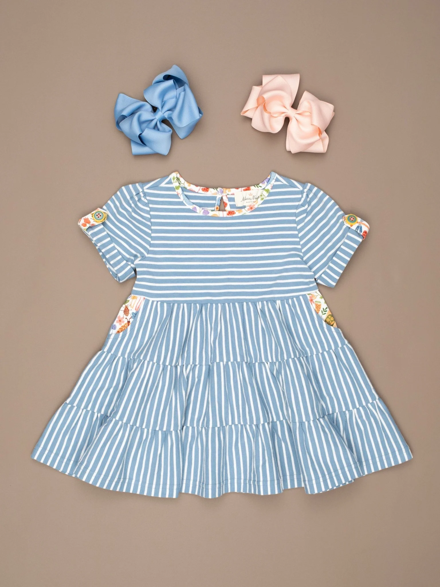 Mom & Me Tennessee Garden Striped Dress - Image 6