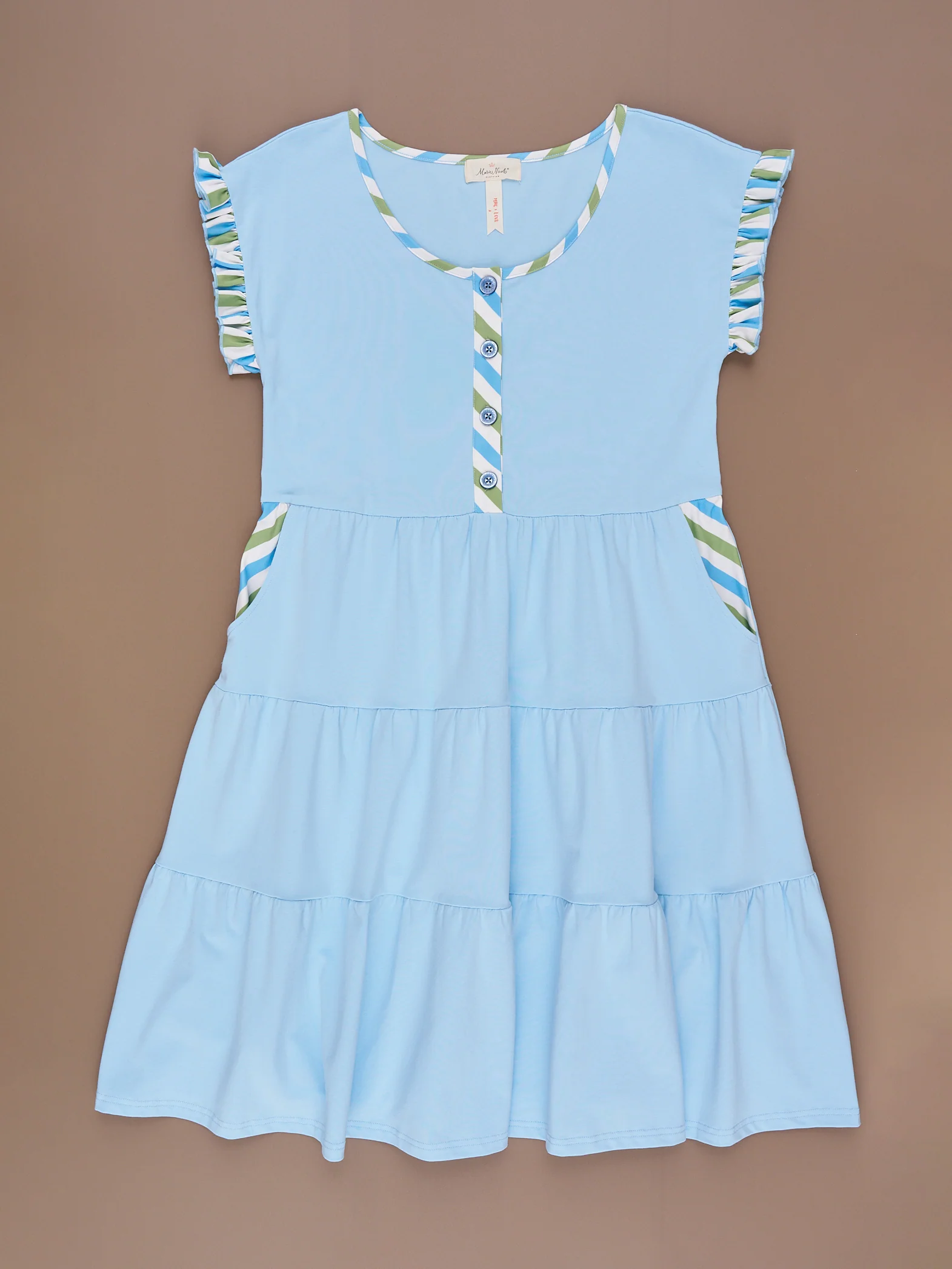 Mom & Me Tropical Twist Tiered Dress
