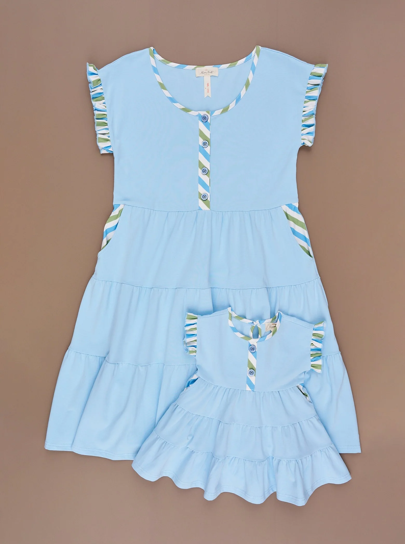 Mom & Me Tropical Twist Tiered Dress - Image 2