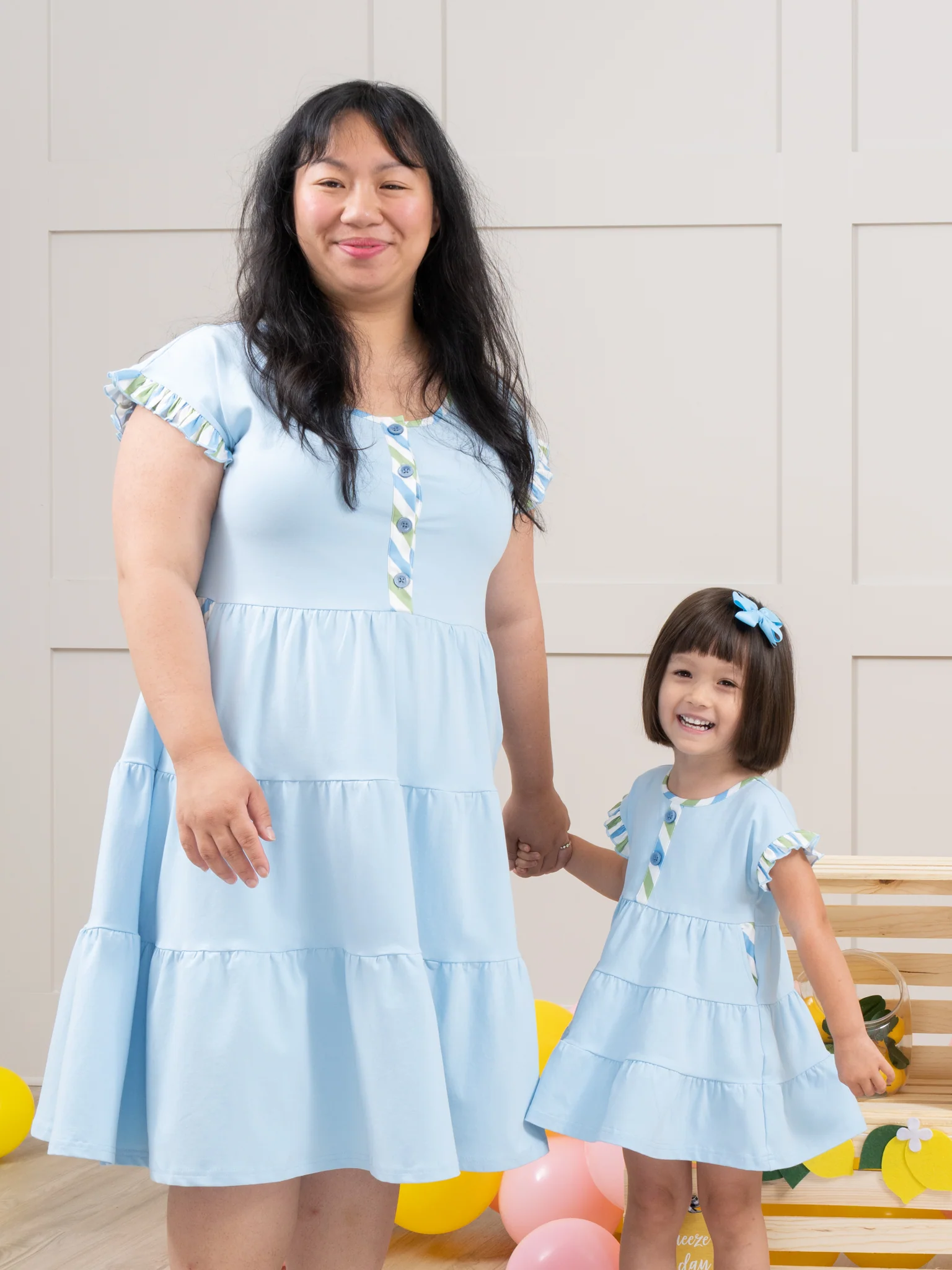 Mom & Me Tropical Twist Tiered Dress - Image 5