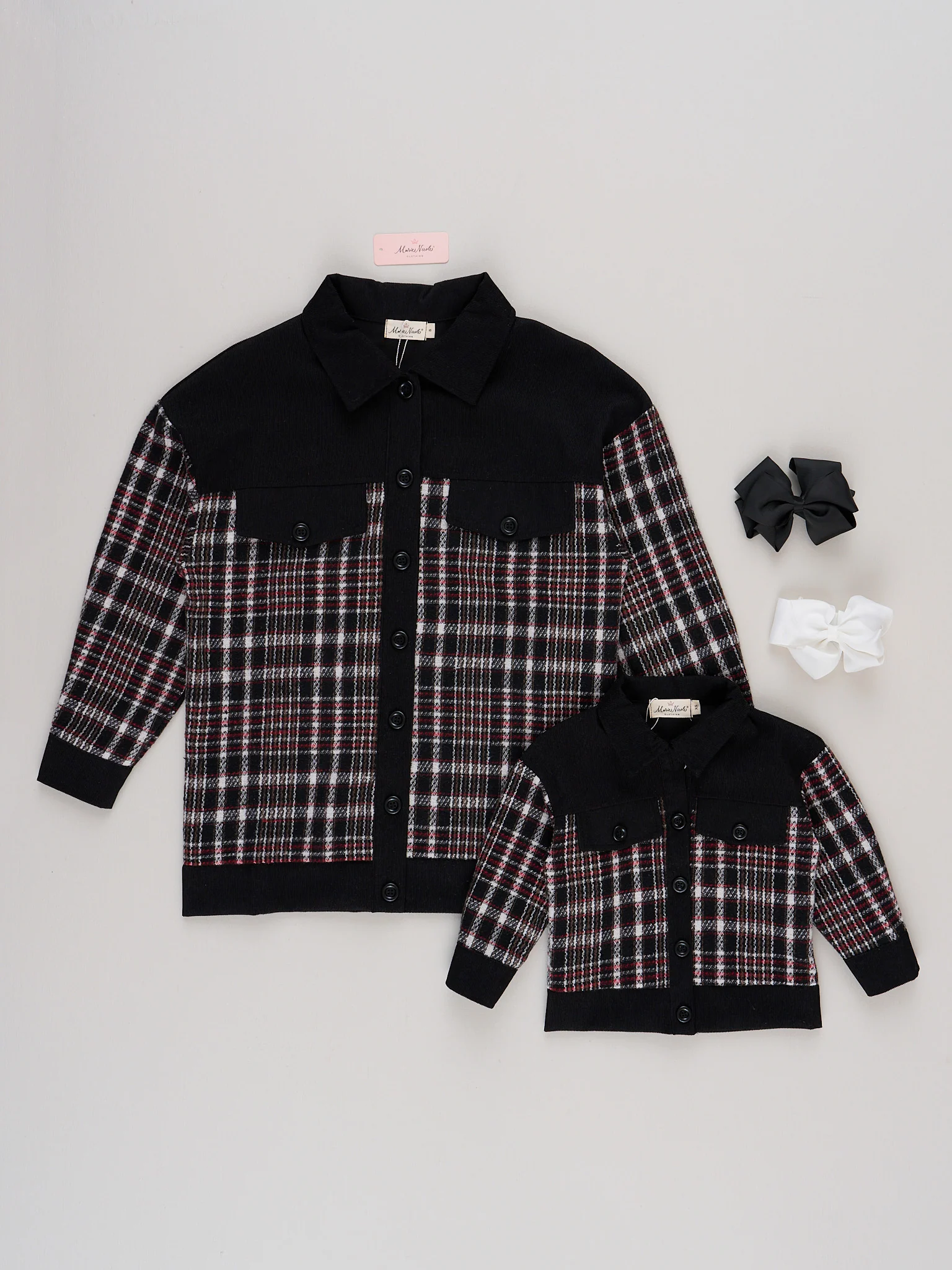 Mom and Me Urban Obsidian Plaid Jacket
