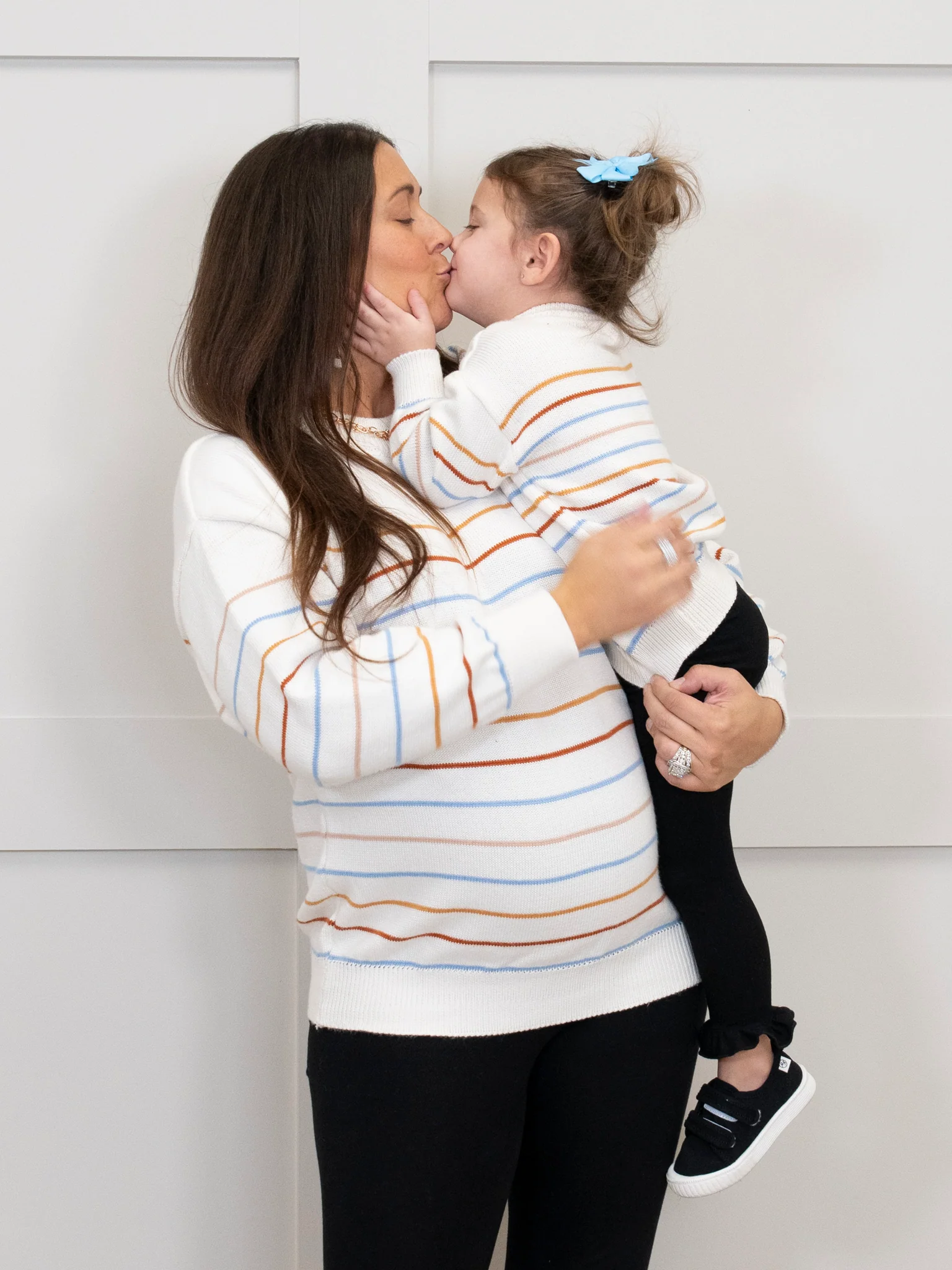 Mom & Me Warm Stripes Mock Neck Sweater - Image 6