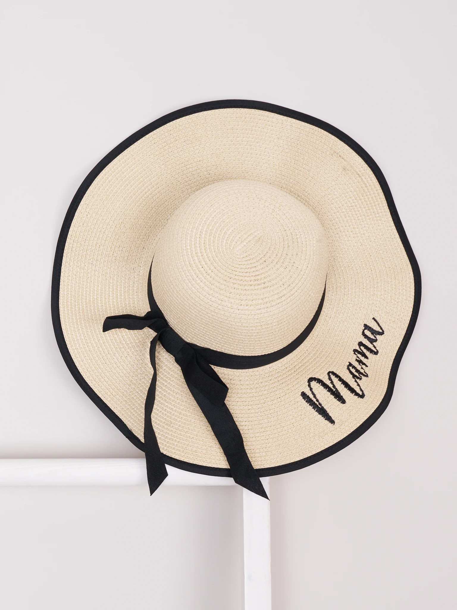Mom & Me Woven Sun Hat - Black - Image 4