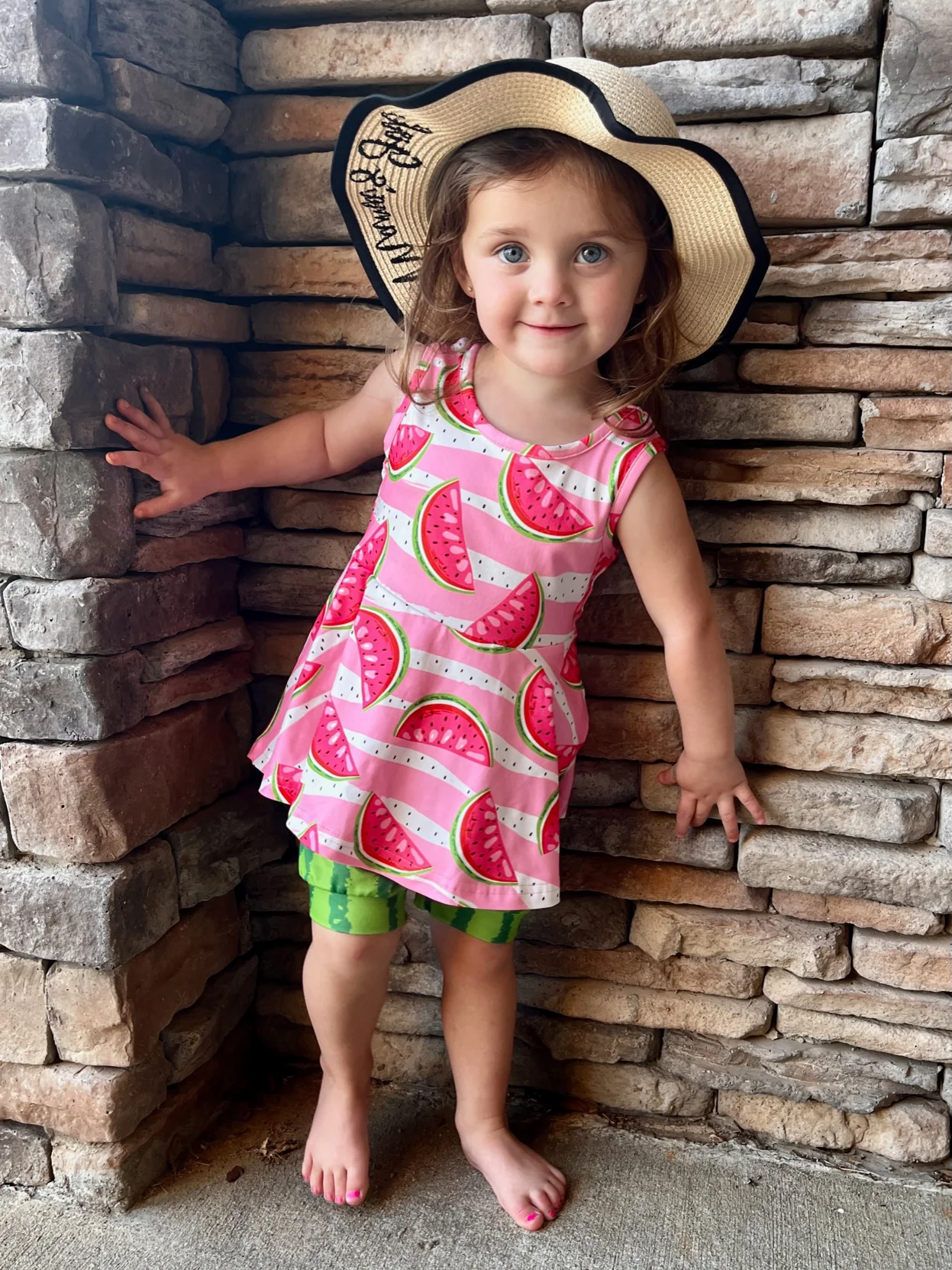 Mom & Me Woven Sun Hat - Black - Image 6