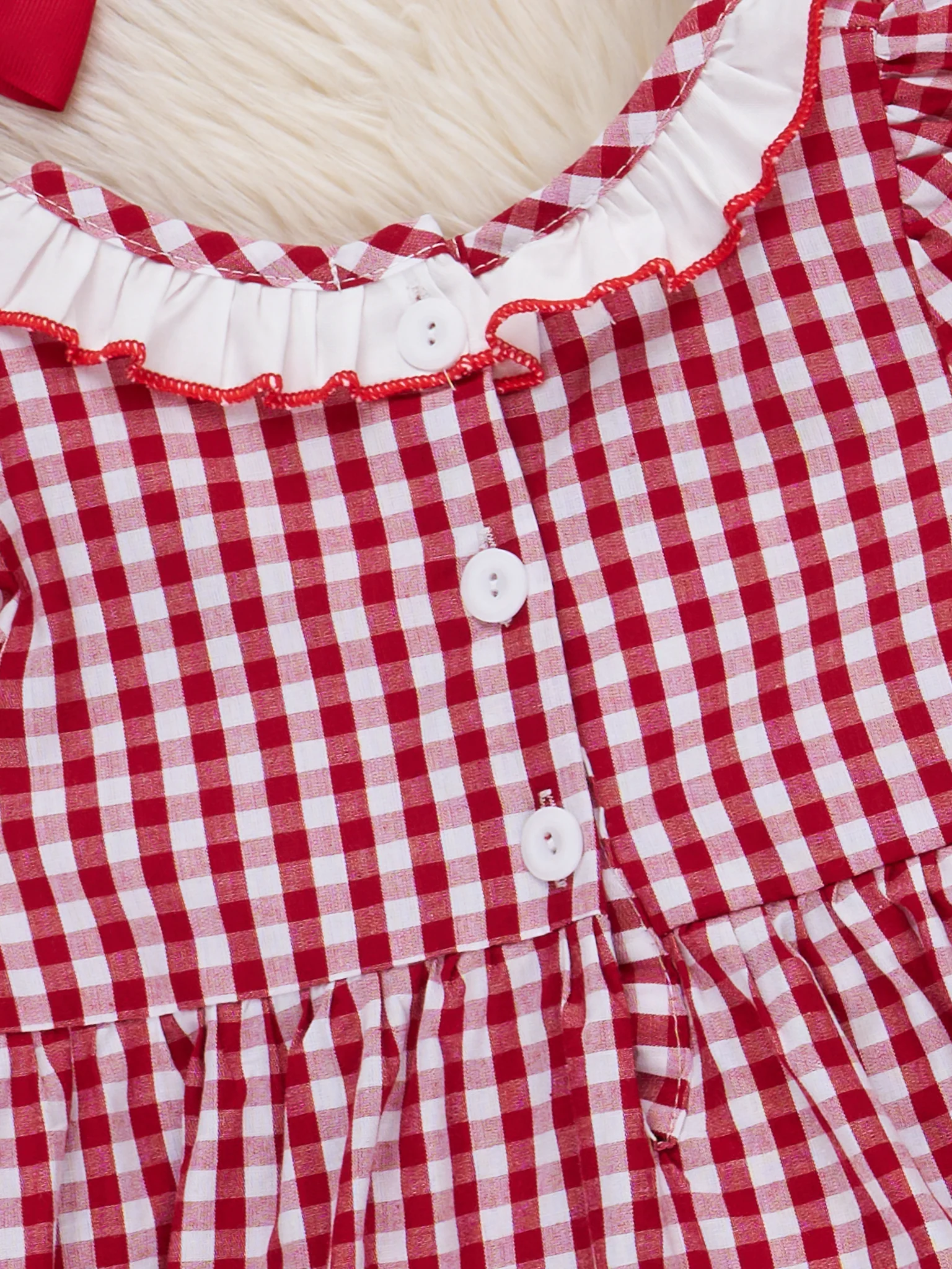 Moments with Santa Smocked Cotton Dress - Image 3