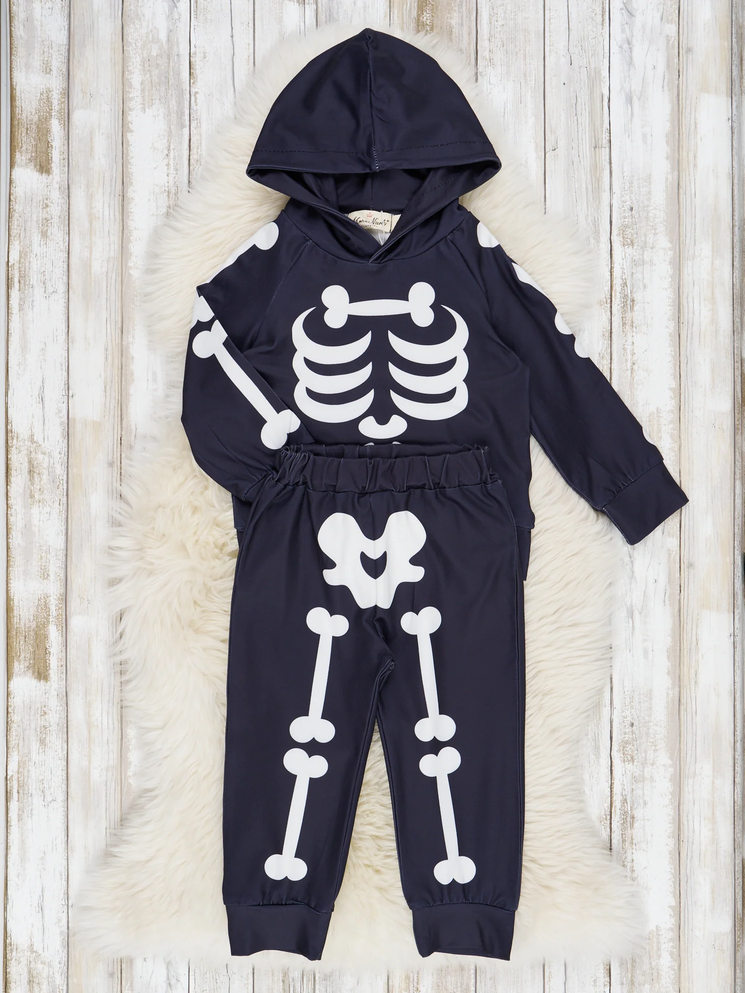 Mr. Bones Black Skeleton Hoodie Outfit
