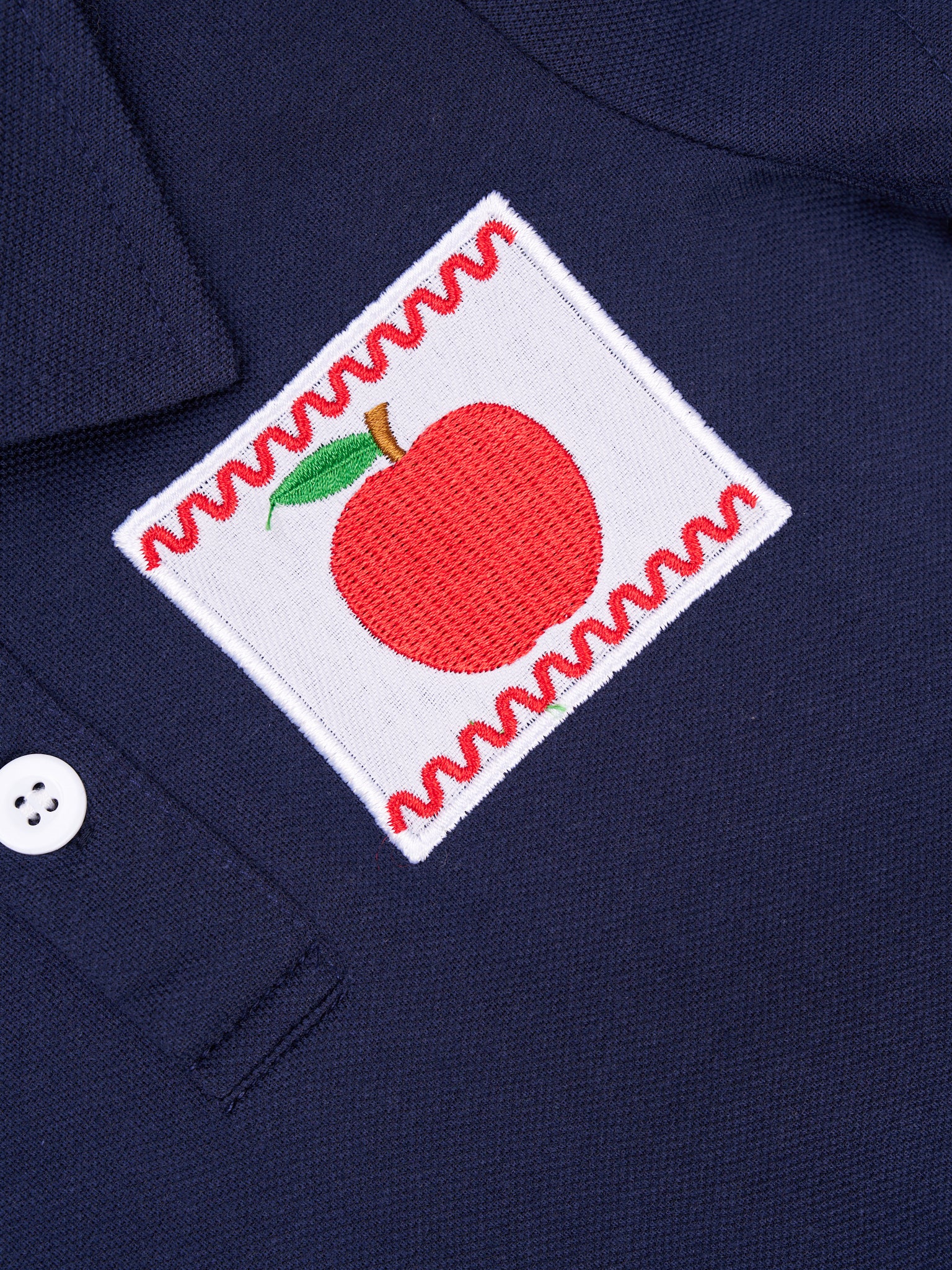 Navy Apple Polo - Image 2