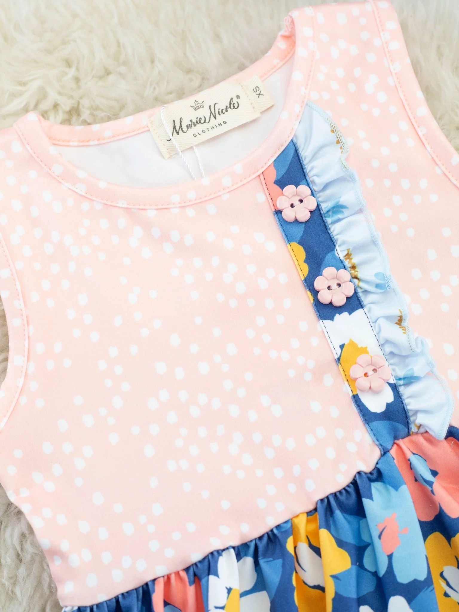 Navy Dahlia Ruffle Outfit - Image 4