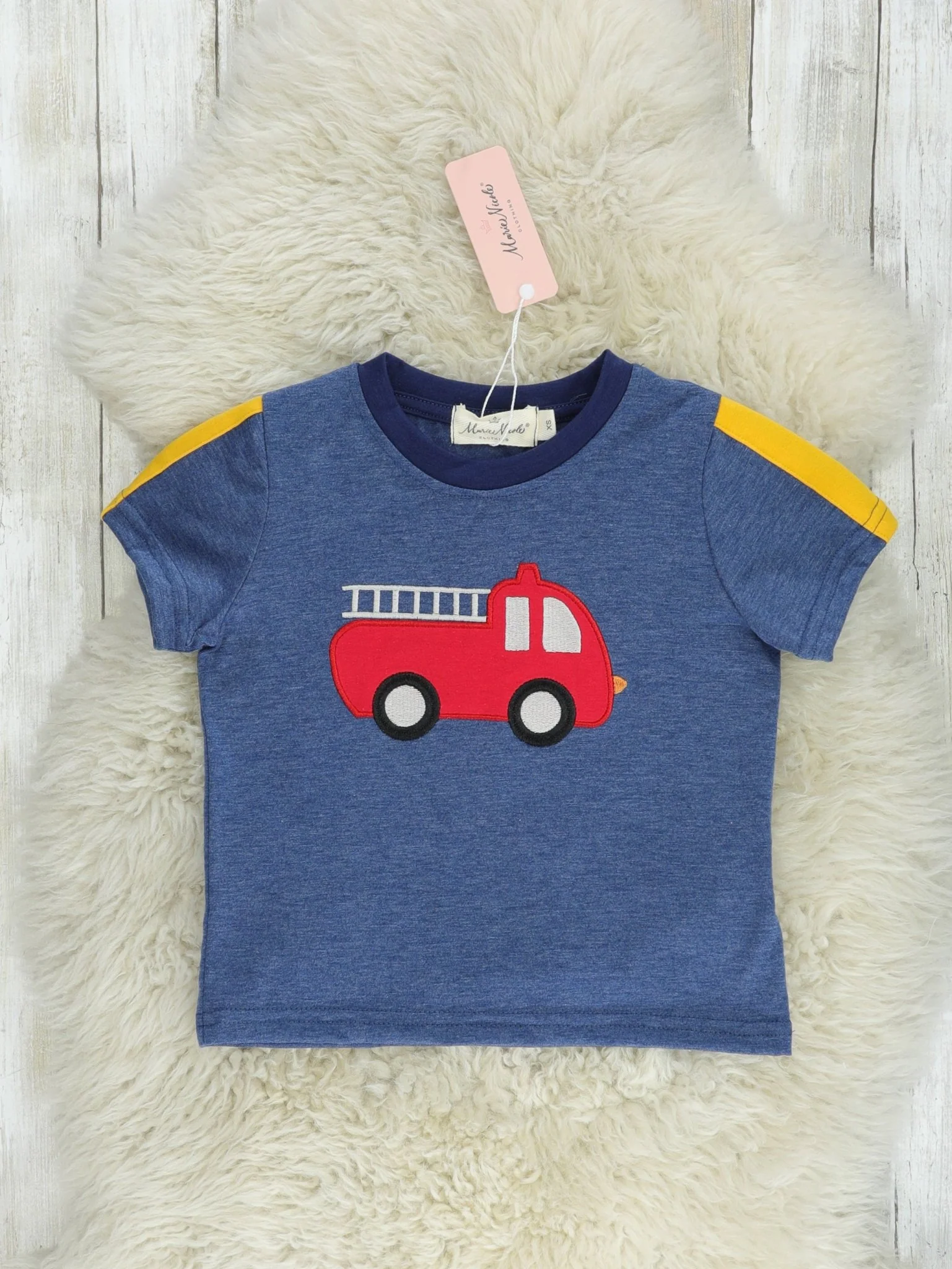 Navy Firetruck Shirt