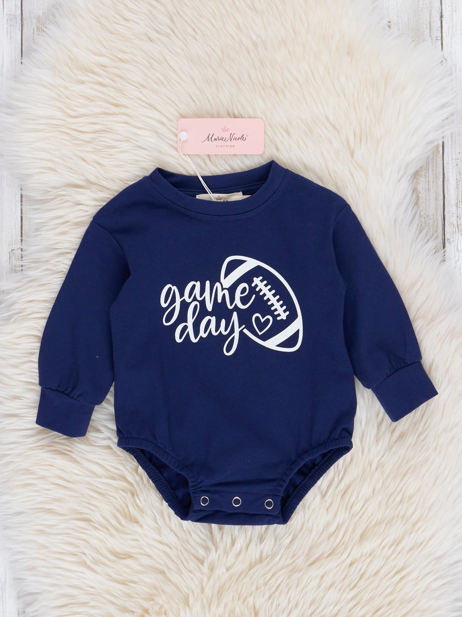 Navy Mom & Me Game Day Crew Neck - Image 3