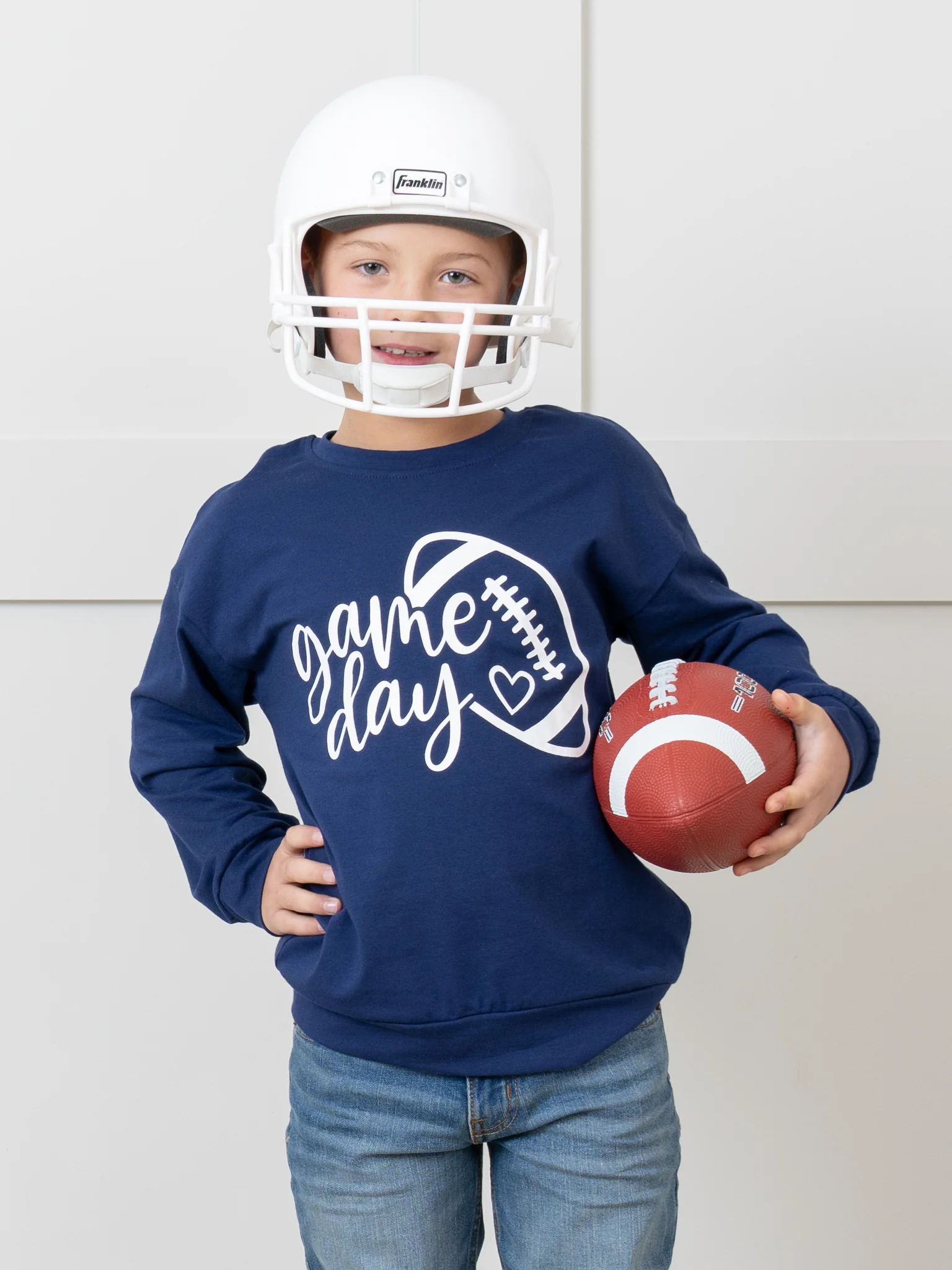 Navy Mom & Me Game Day Crew Neck - Image 6