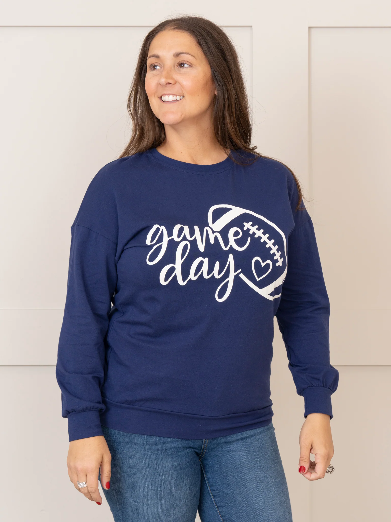 Navy Mom & Me Game Day Crew Neck - Image 7