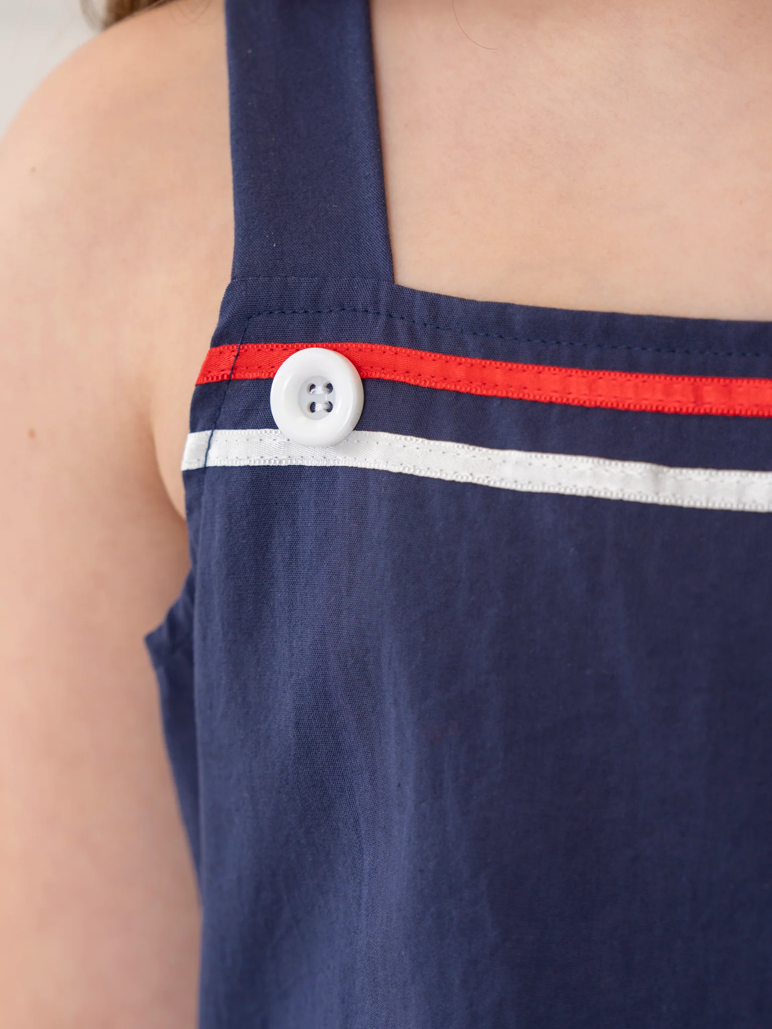 Navy Star Spangled Pocket Dress - Image 5