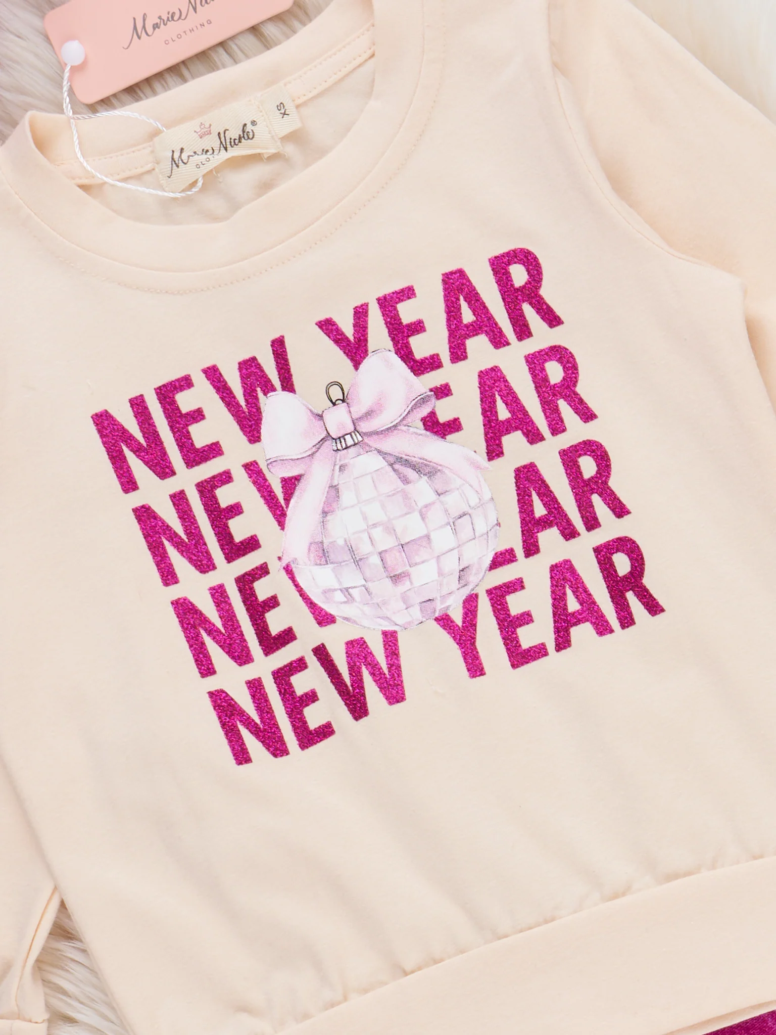 New Year Cheer Velvet Bell Bottom Outfit - Image 3