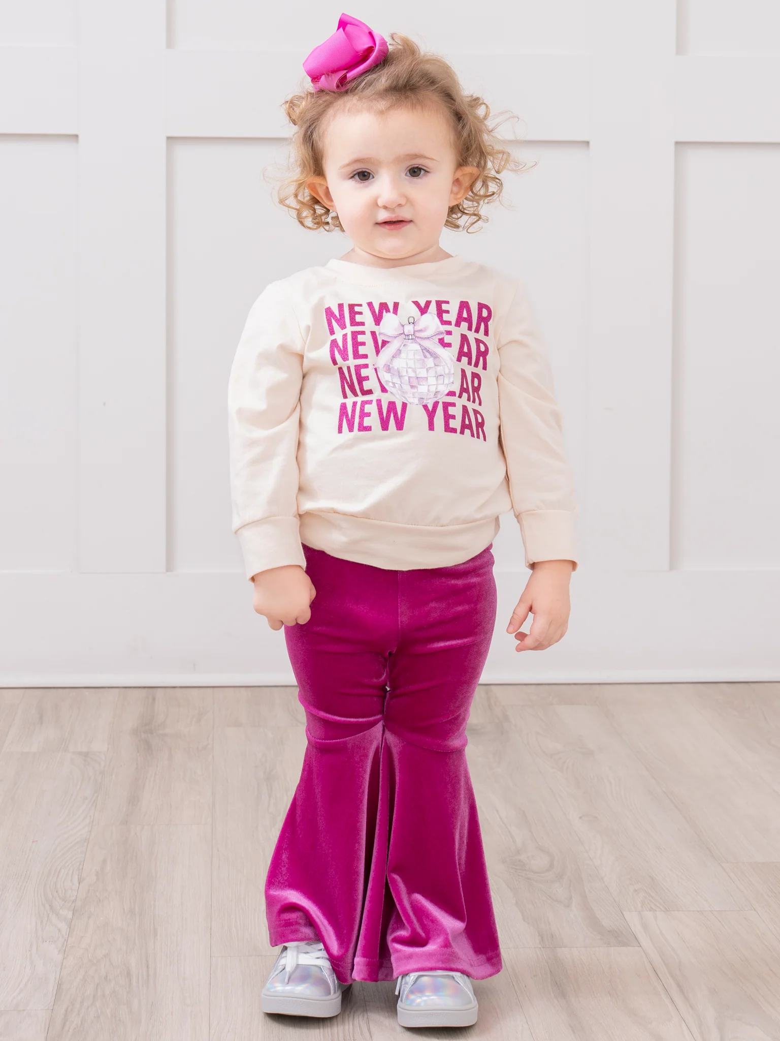 New Year Cheer Velvet Bell Bottom Outfit - Image 5