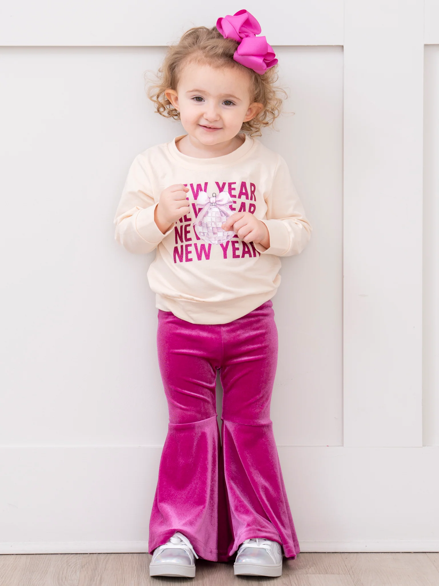 New Year Cheer Velvet Bell Bottom Outfit - Image 6
