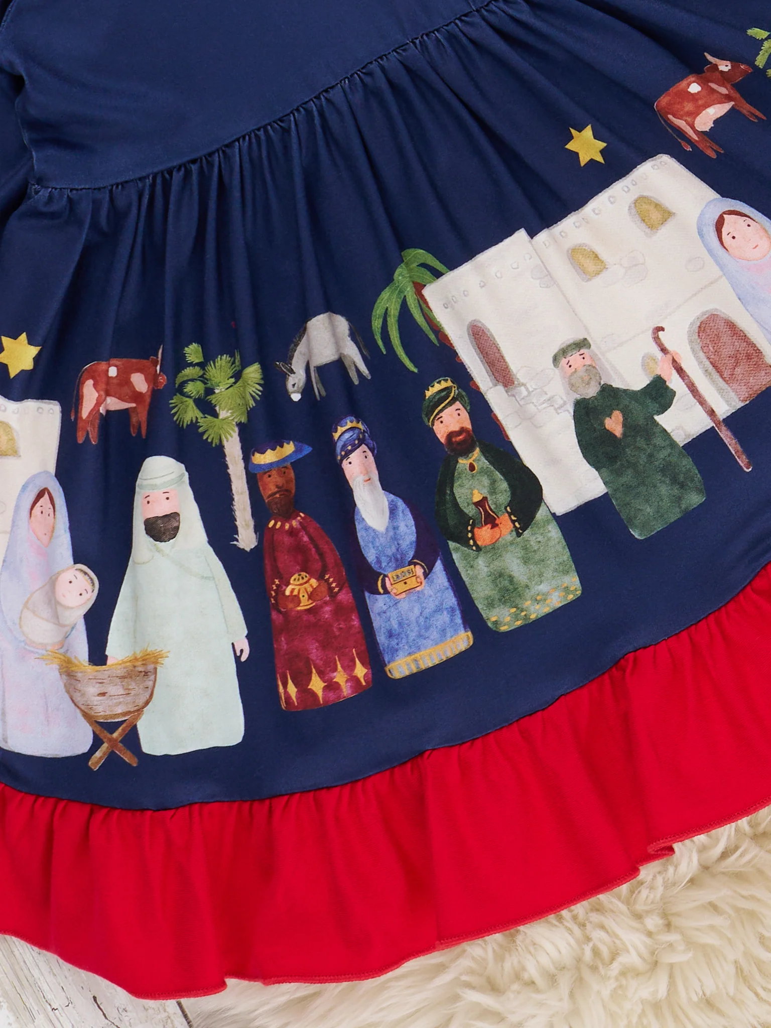 Night of Nativity Ruffle Dress - Image 2