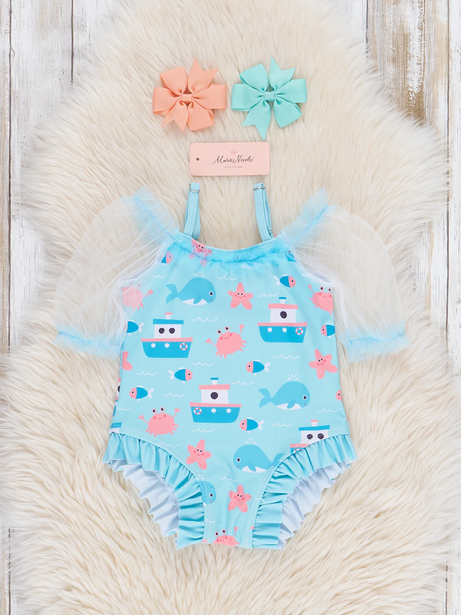 Ocean Adventure Ruffle Swimsuit - Image 2