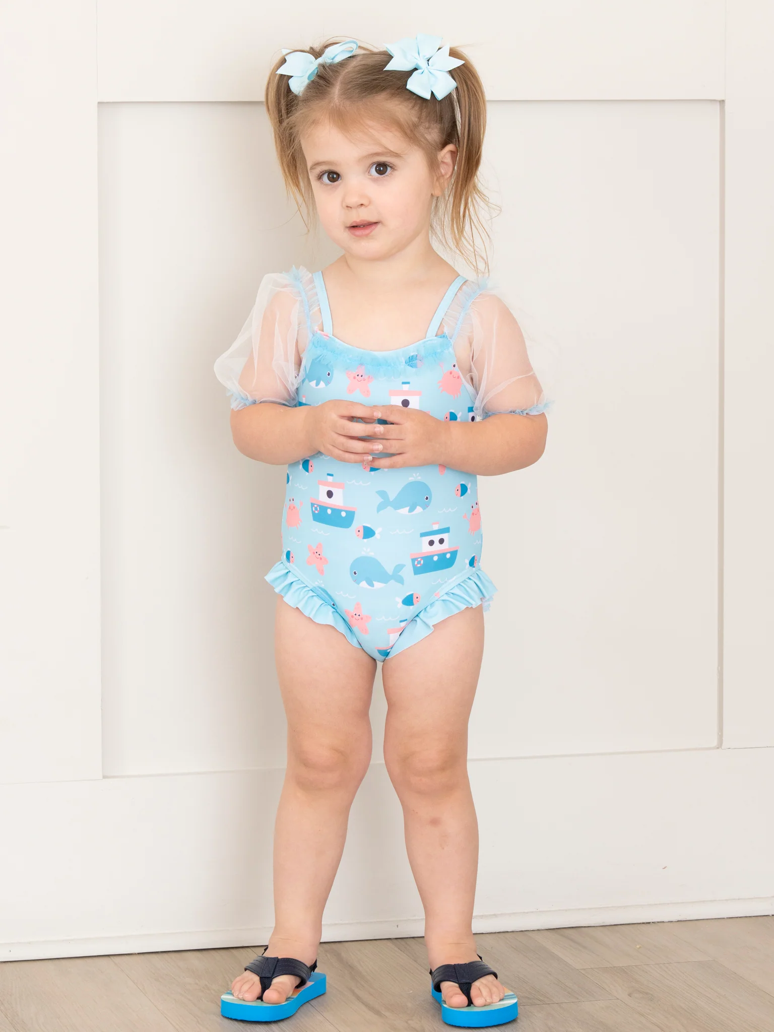 Ocean Adventure Ruffle Swimsuit - Image 3