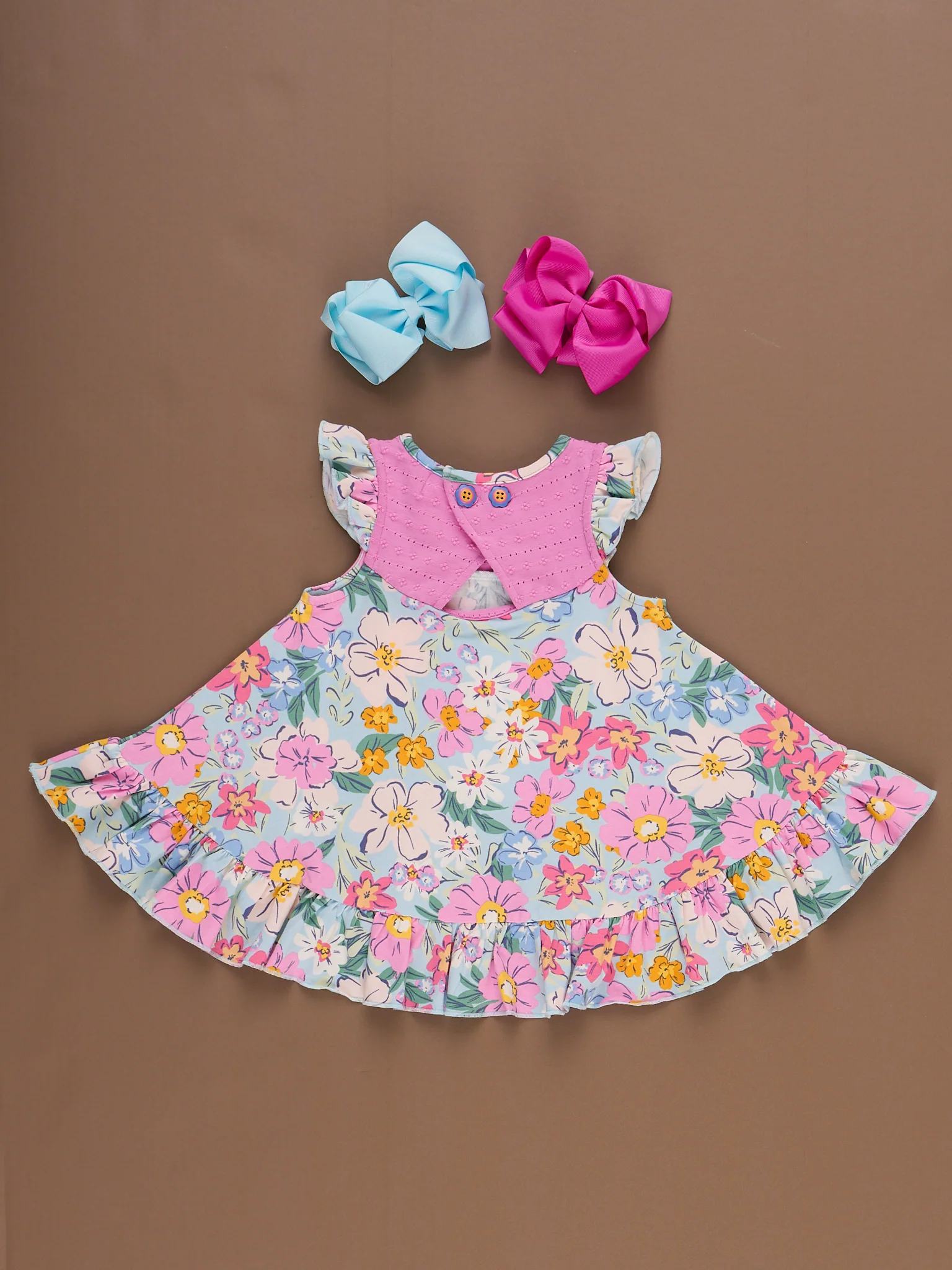 Southern Garden Ruffle Hi-Low Top - Image 2