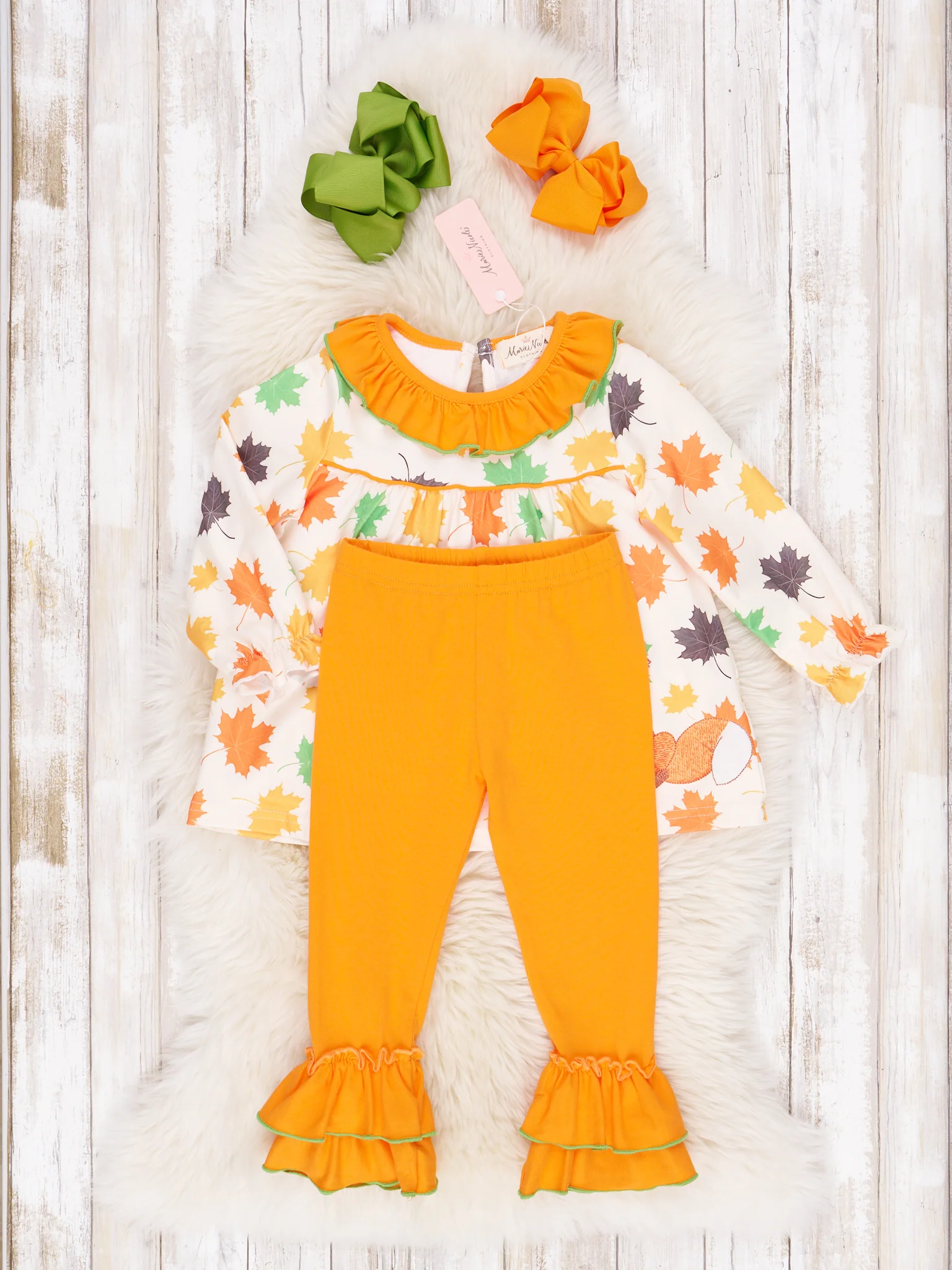 Orange and Green Little Fox Outfit - Image 2