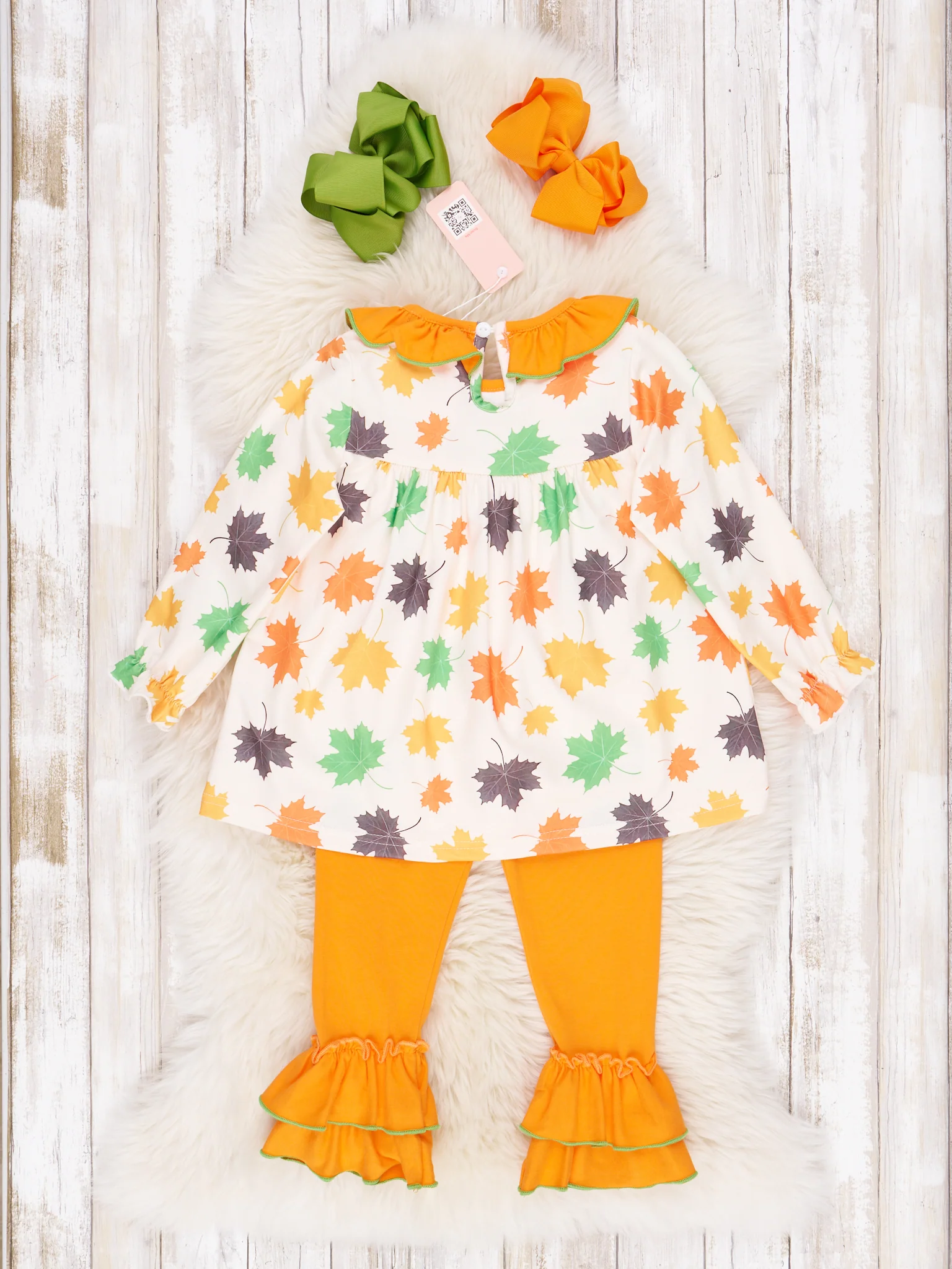 Orange and Green Little Fox Outfit - Image 3
