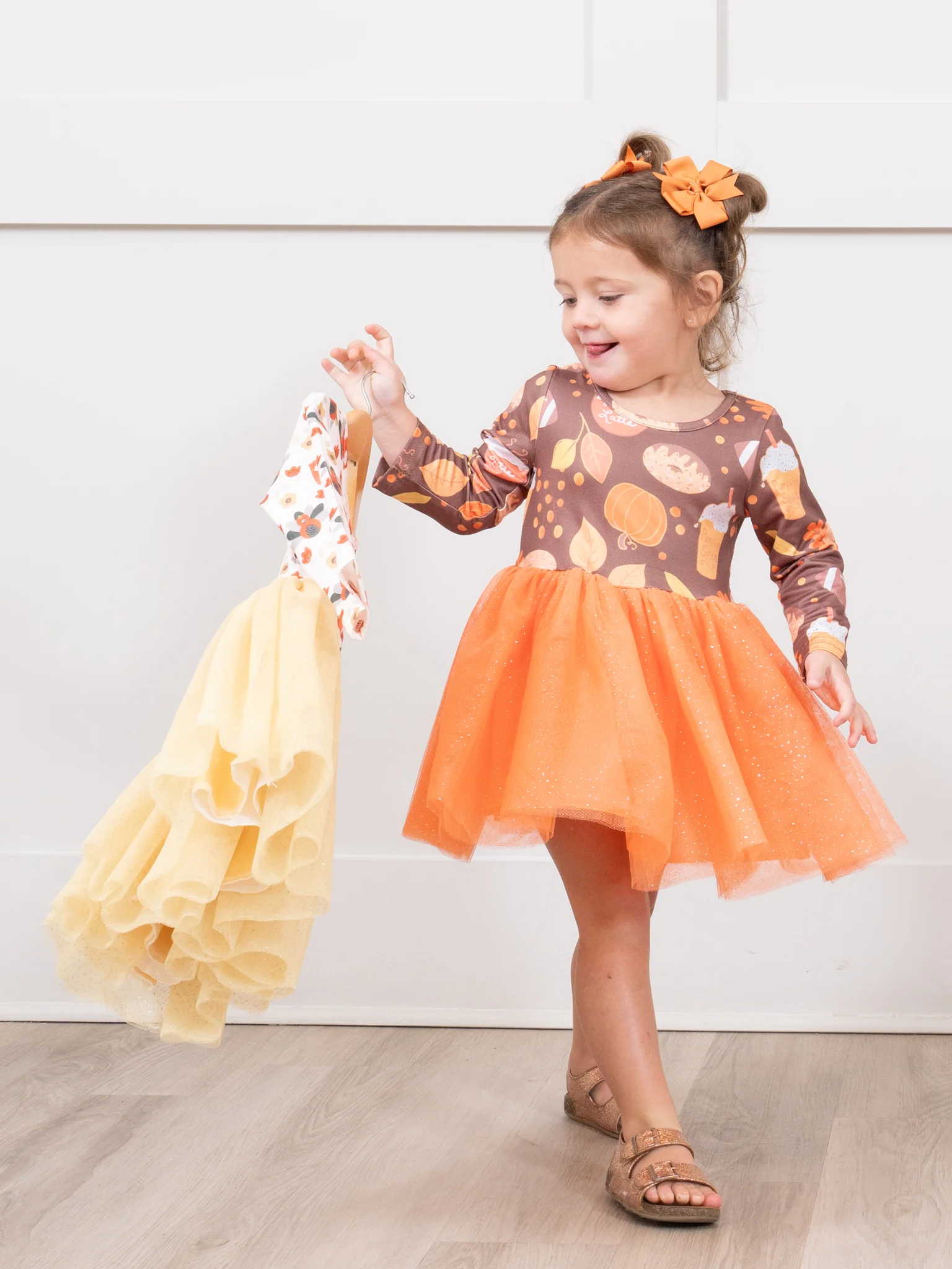 Orange Autumn Treats Tulle Dress - Image 3