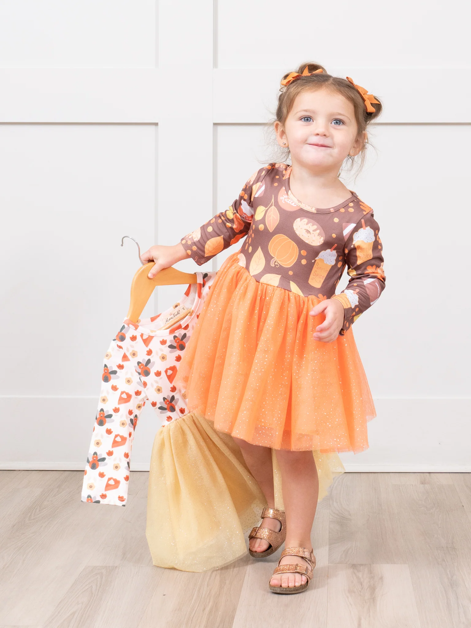 Orange Autumn Treats Tulle Dress - Image 4