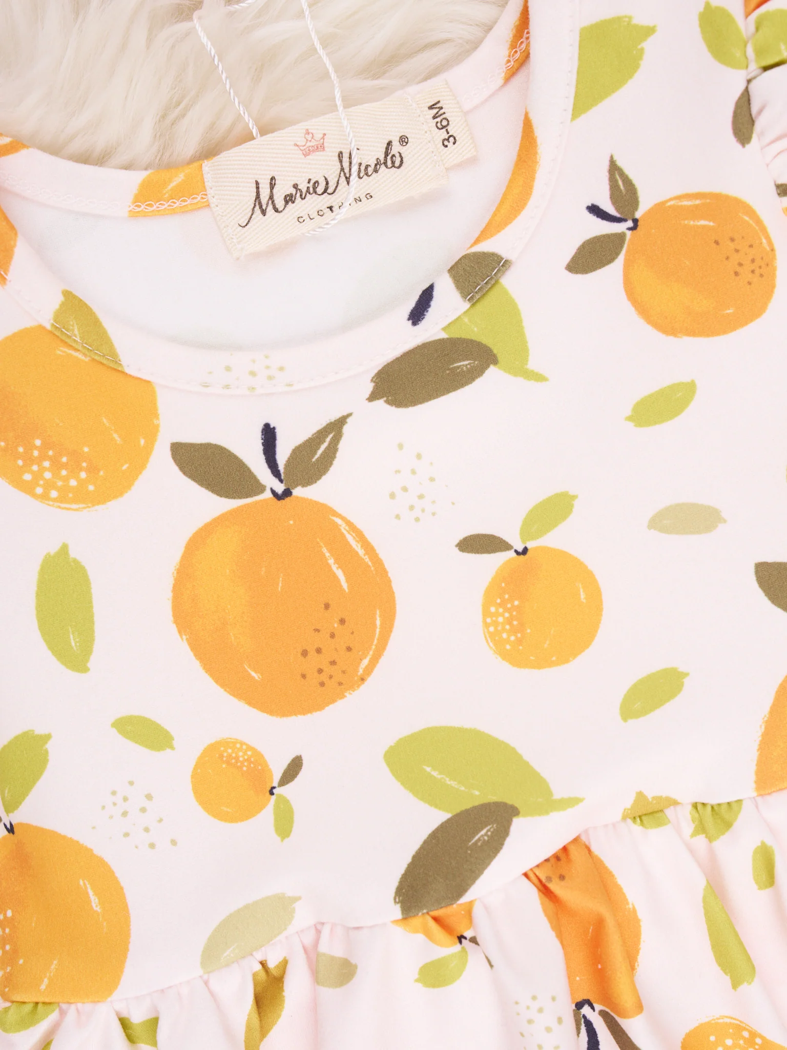 Oranges Ruffle Dressy Romper - Image 2