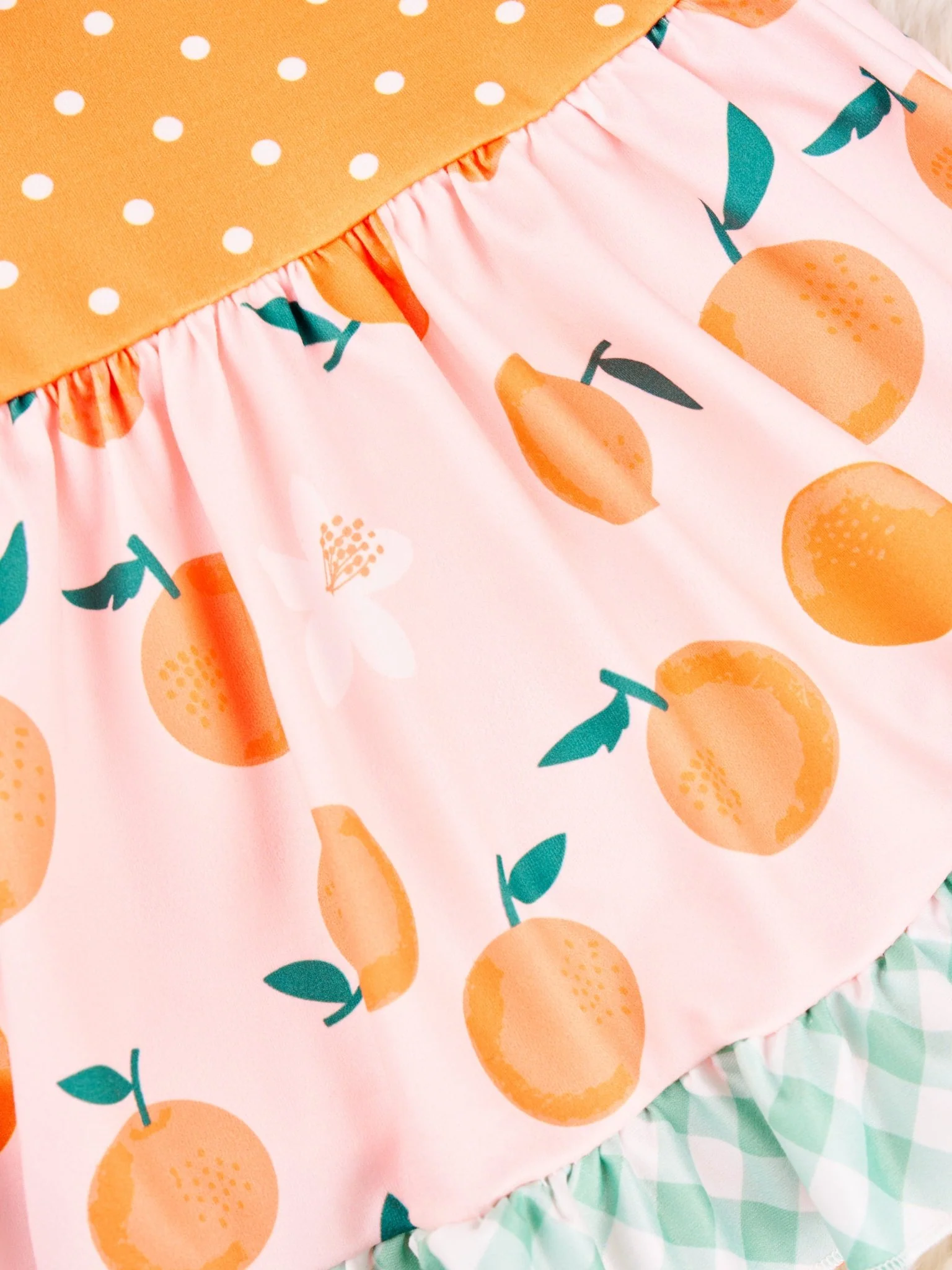 Oranges Vintage Ruffle Dressy Romper - Image 4