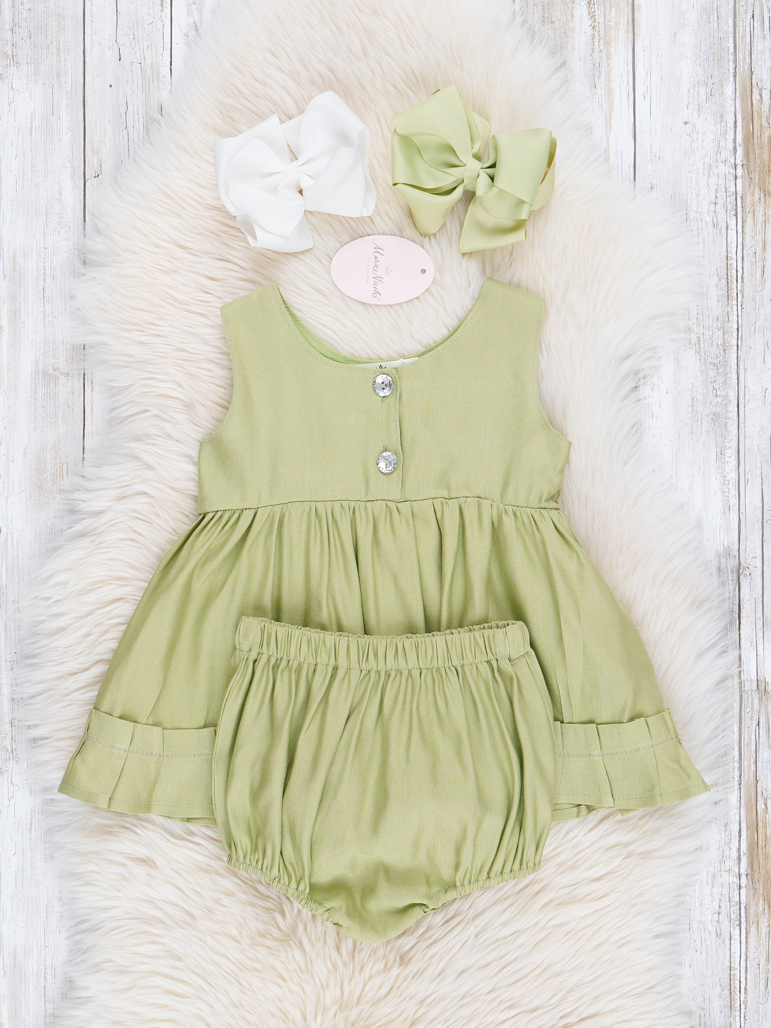 Pistachio Ruffle Outfit - Image 2