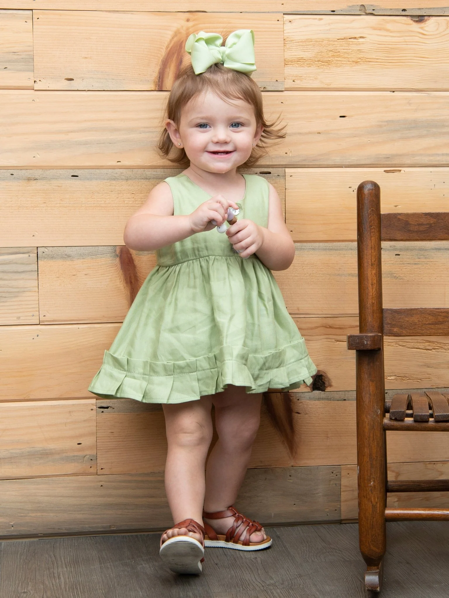 Pistachio Ruffle Outfit - Image 3