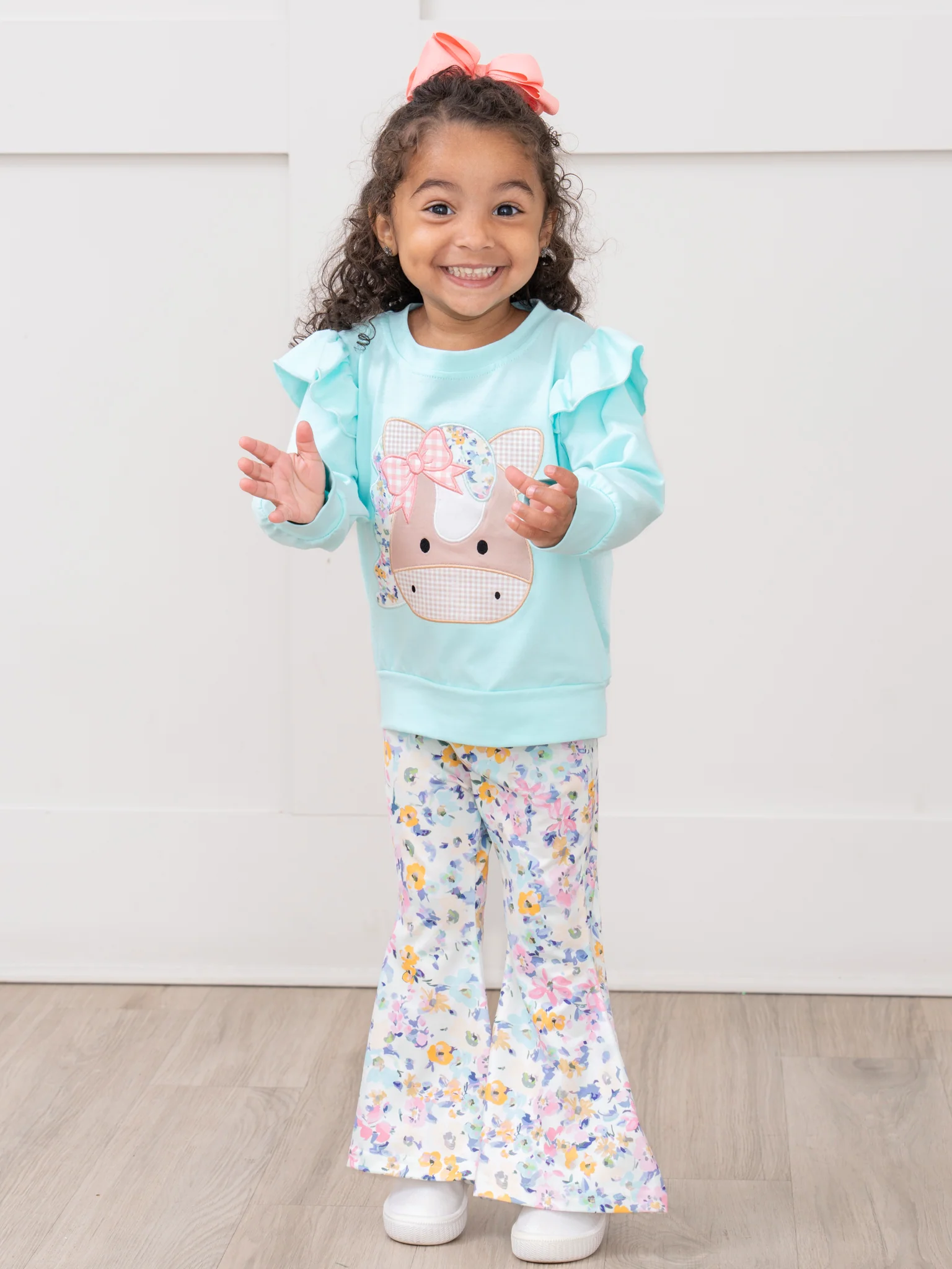 Palomino Dreams Embroidered Ruffle Bell Bottom Outfit - Image 6